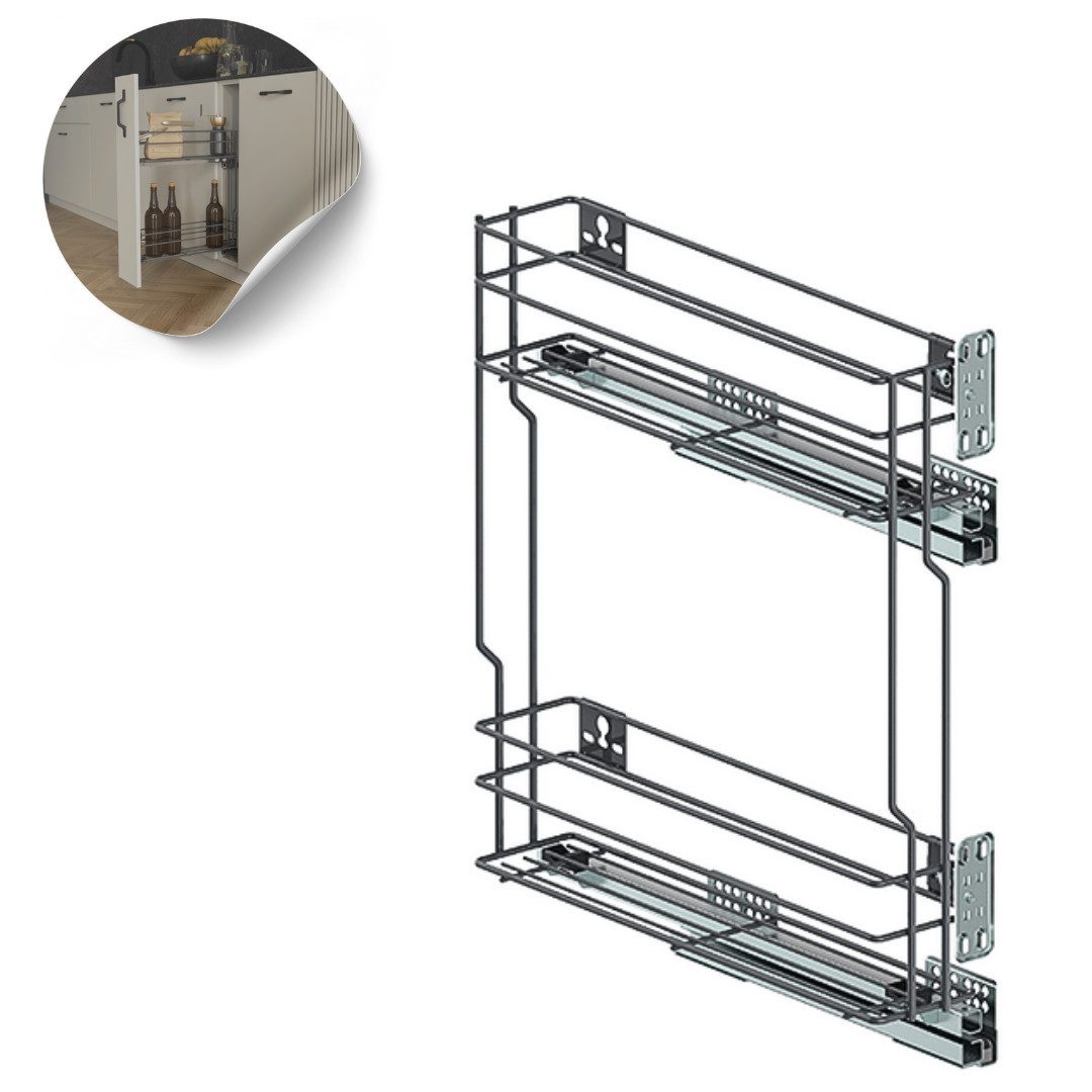 Prima-Online Unterschrank Unterschrankauszug Küchenauszug mit Softclose 15- günstig online kaufen