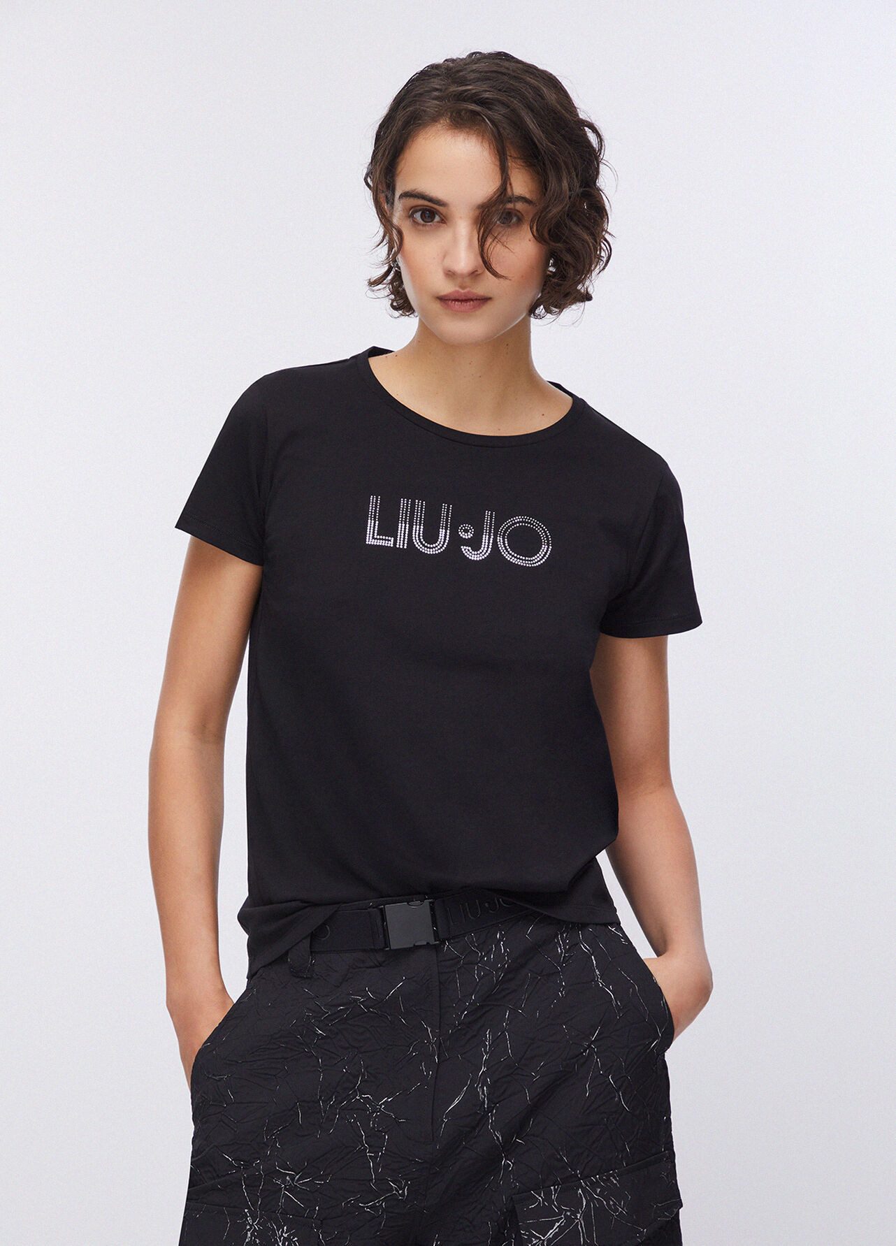 Liu Jo Kurzarmshirt T-Shirt Damen - schwarzes Shirt - Damen T Shirt - Shirt Damen
