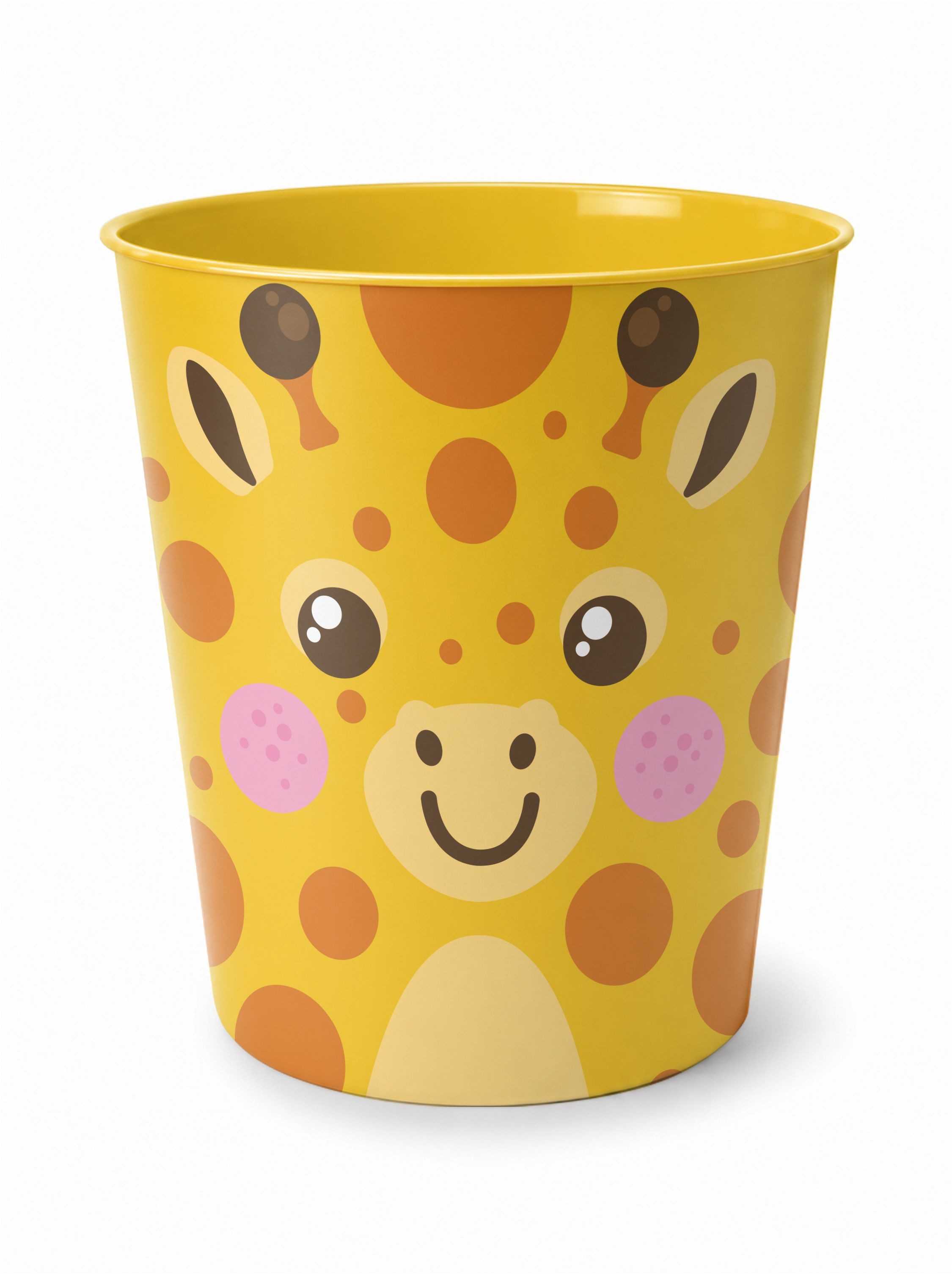 itenga Papierkorb itenga Papierkorb Tiermotiv - GIRAFFE - Kawaii Design - ca 11 Liter