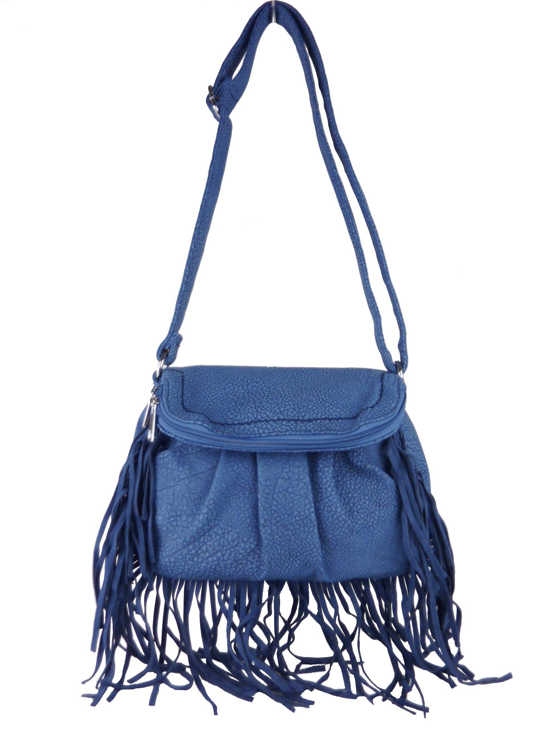 Taschen4life Umhängetasche kleine Tasche mit Fransen günstig online kaufen