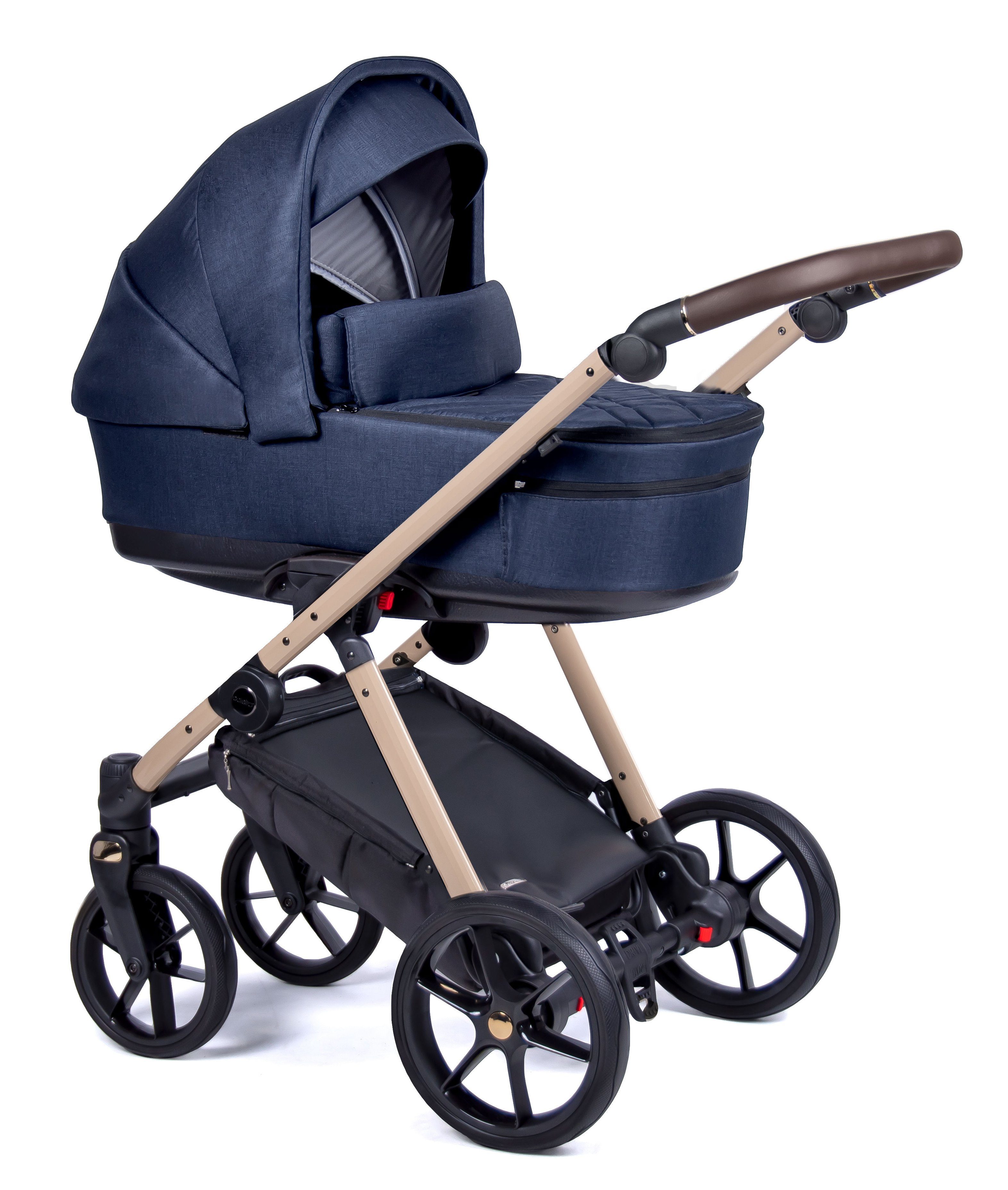 babies-on-wheels 1 - Designs beige Axxis Navy gestell in Kombi-Kinderwagen Teile - = in 3 Kinderwagen-Set 24 15
