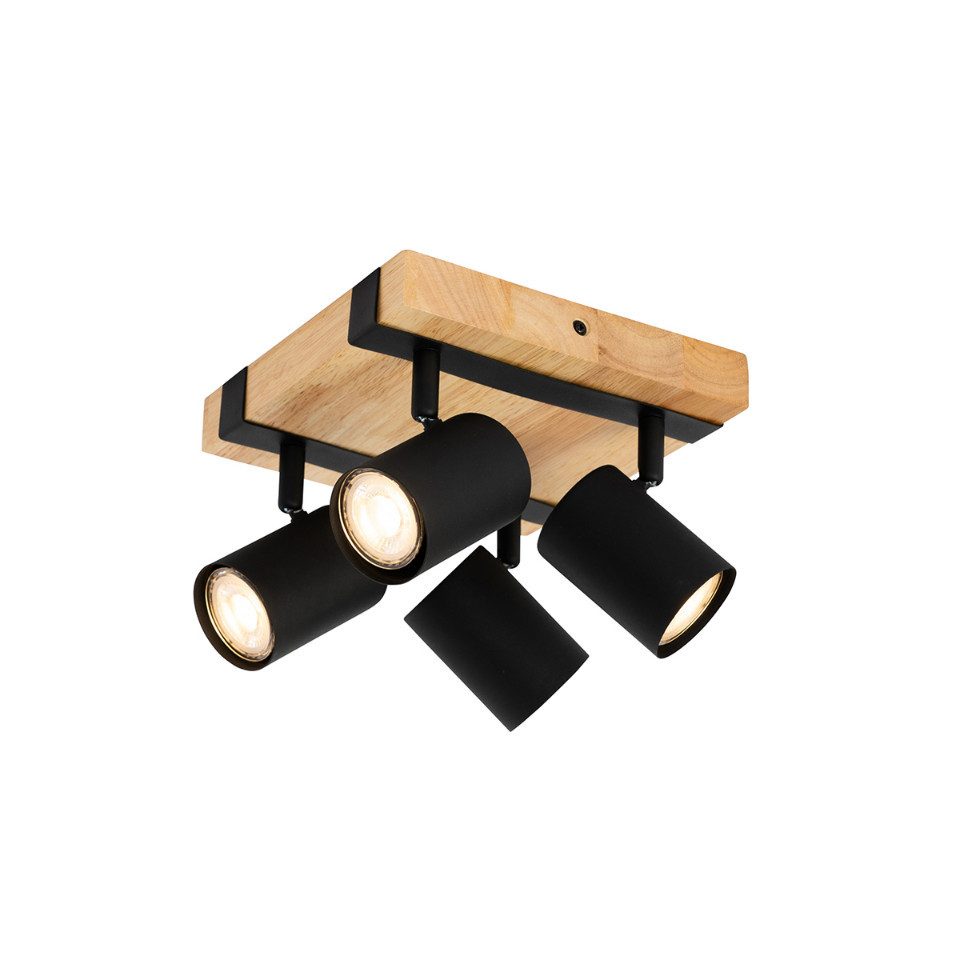 Qazqa LED Aufbaustrahler Jeana, ohne Leuchtmittel, GU10, Naturel, Modern, S günstig online kaufen