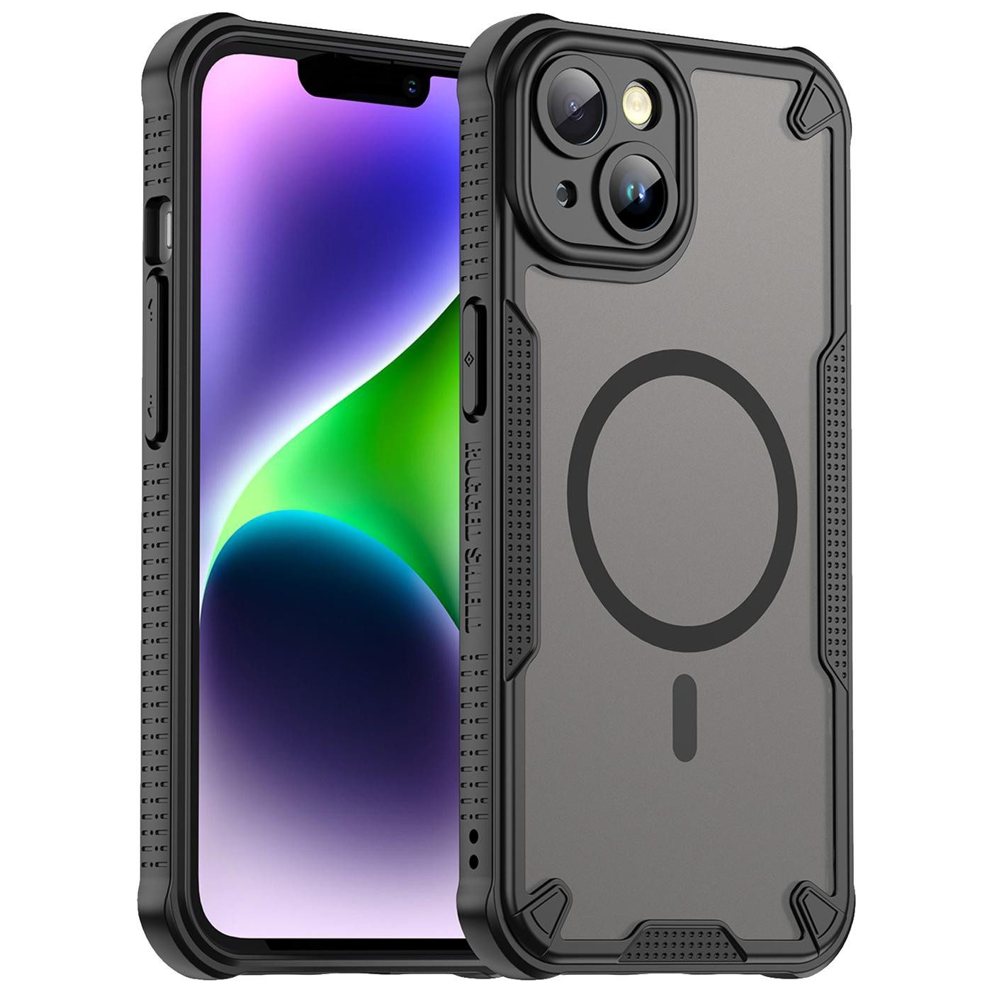 CoolGadget Handyhülle Defender Series Handy Hülle für Apple iPhone 14 6,1 Zoll, Magsafe TPU Schlicht Robust Schutzhülle für iPhone 14 Hülle
