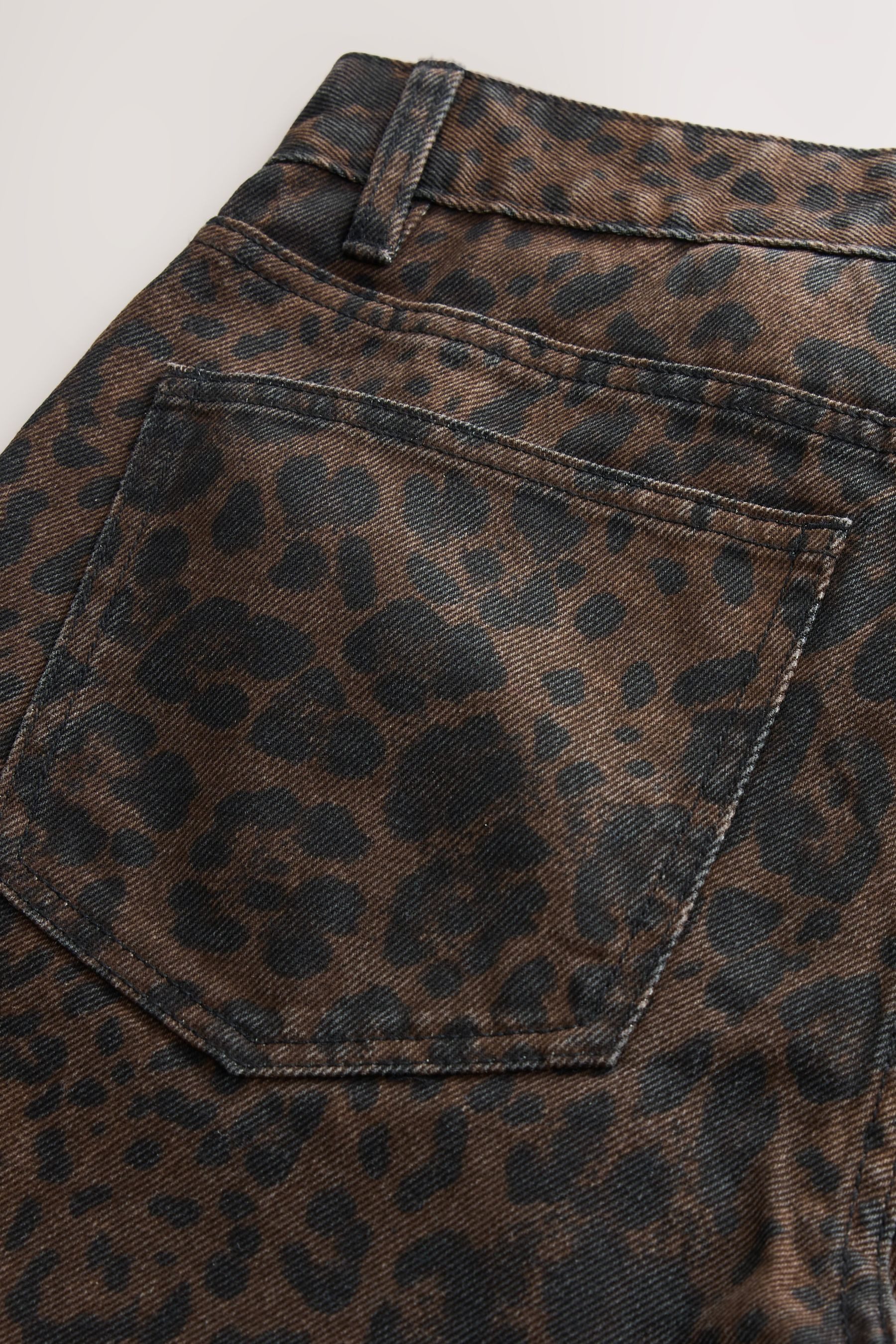 Next Weite Jeans Jeans mit weitem Hosenbein und Gürtel (1-tlg)