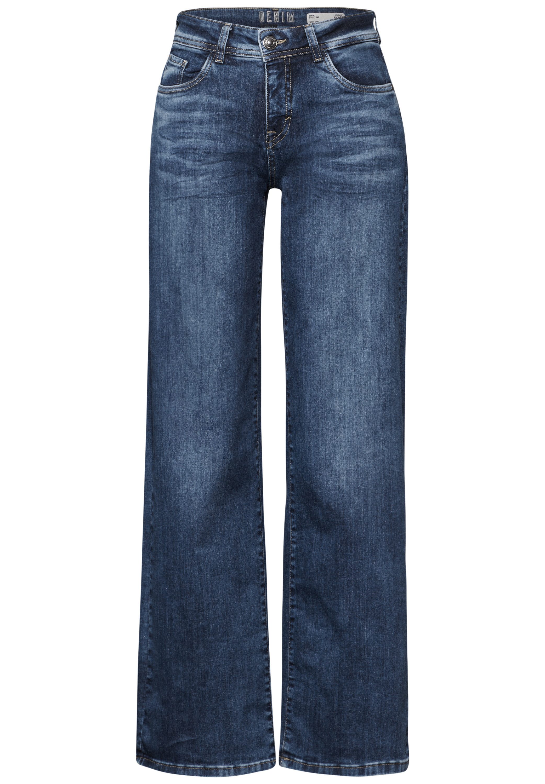 STREET ONE Loose-fit-Jeans Middle Waist