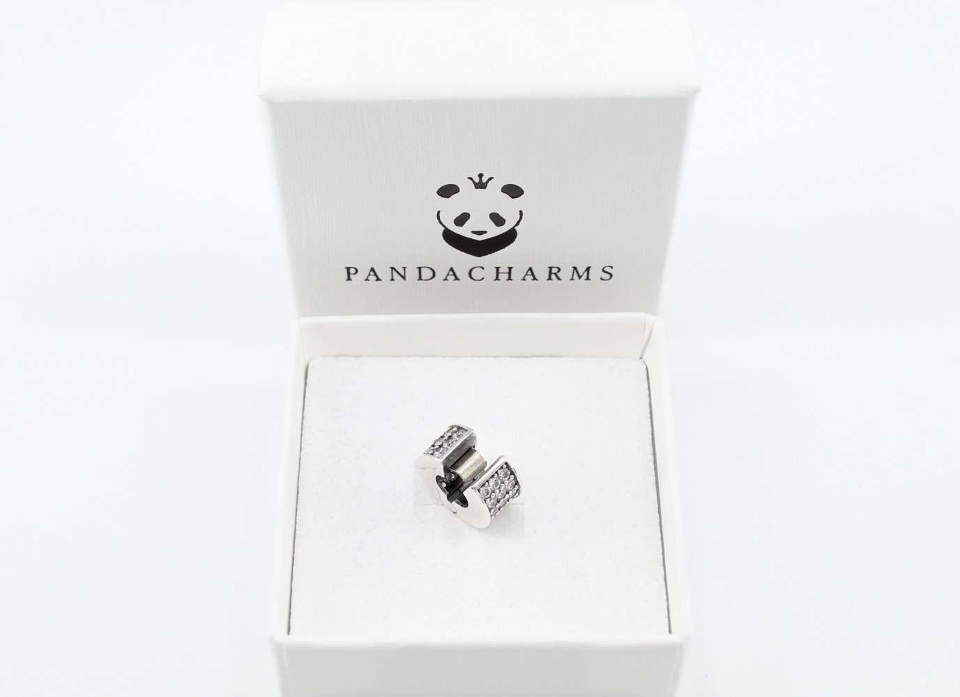 PANDACHARMS Bead Pavé Clip Charm für Charm Armband, 925er Sterling Silber m günstig online kaufen