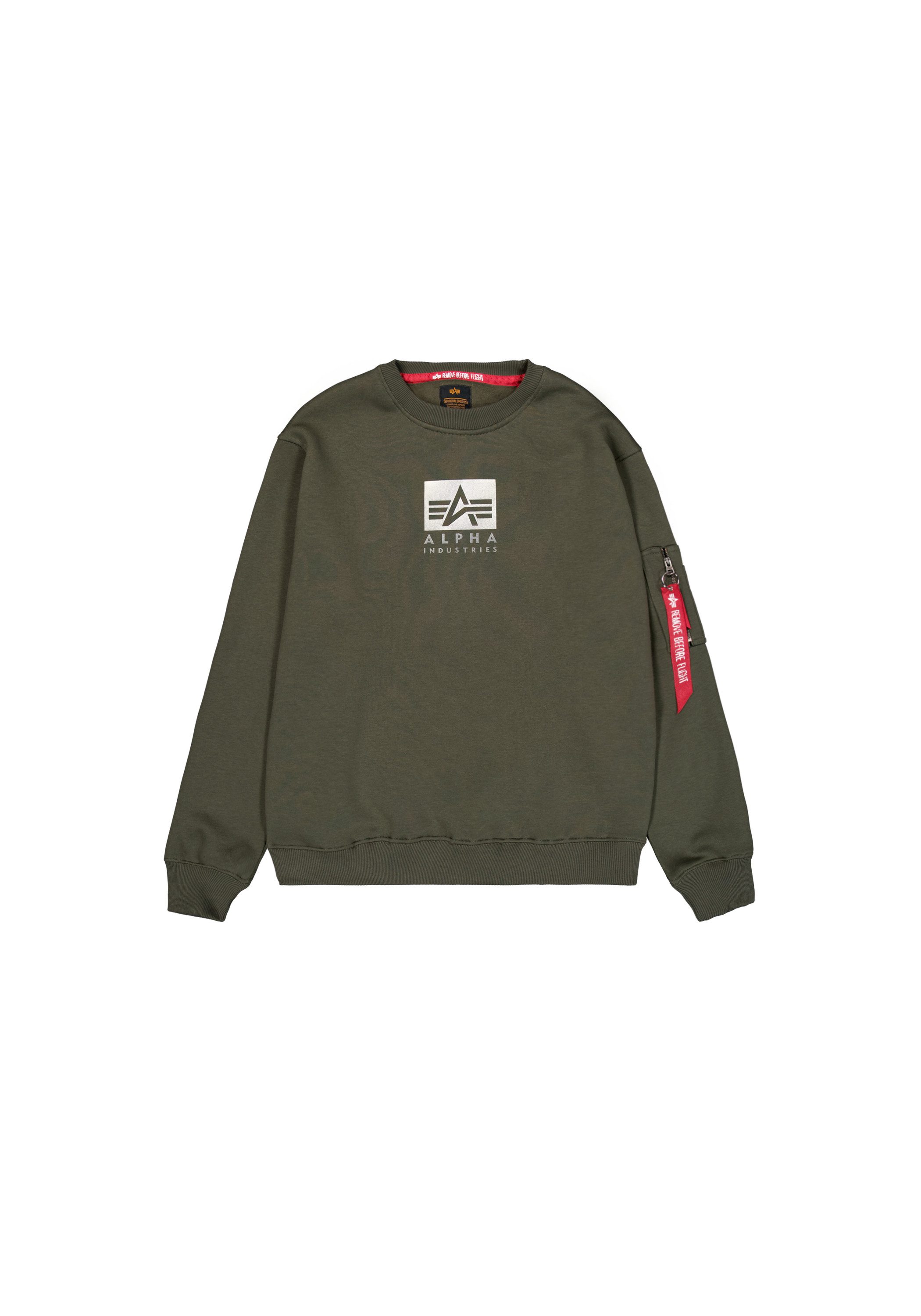 Alpha Industries Sweater Satin Logo Sweatshirt
