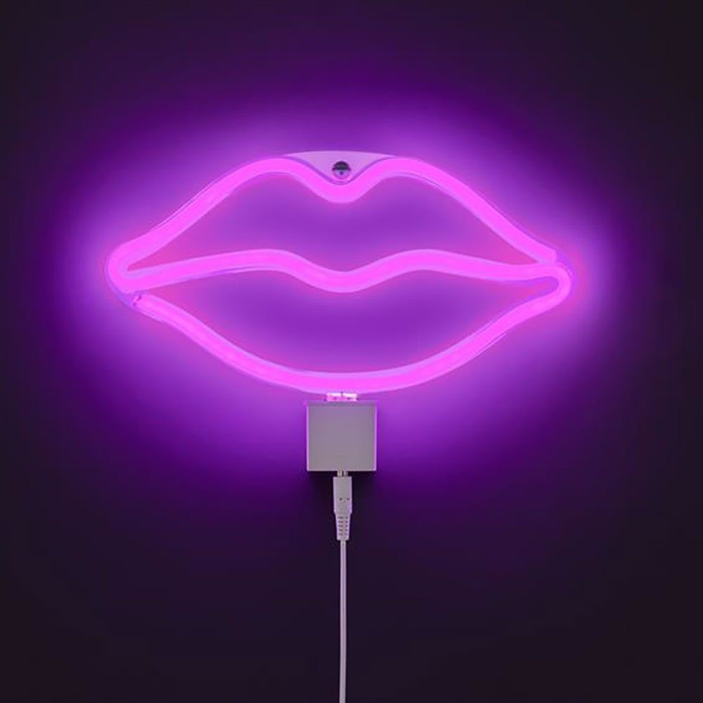 WOFI Dekolicht, LED-Leuchtmittel fest verbaut, LED Wand Lampe Dekoration Neon Licht Schild Wohn Zimmer Party