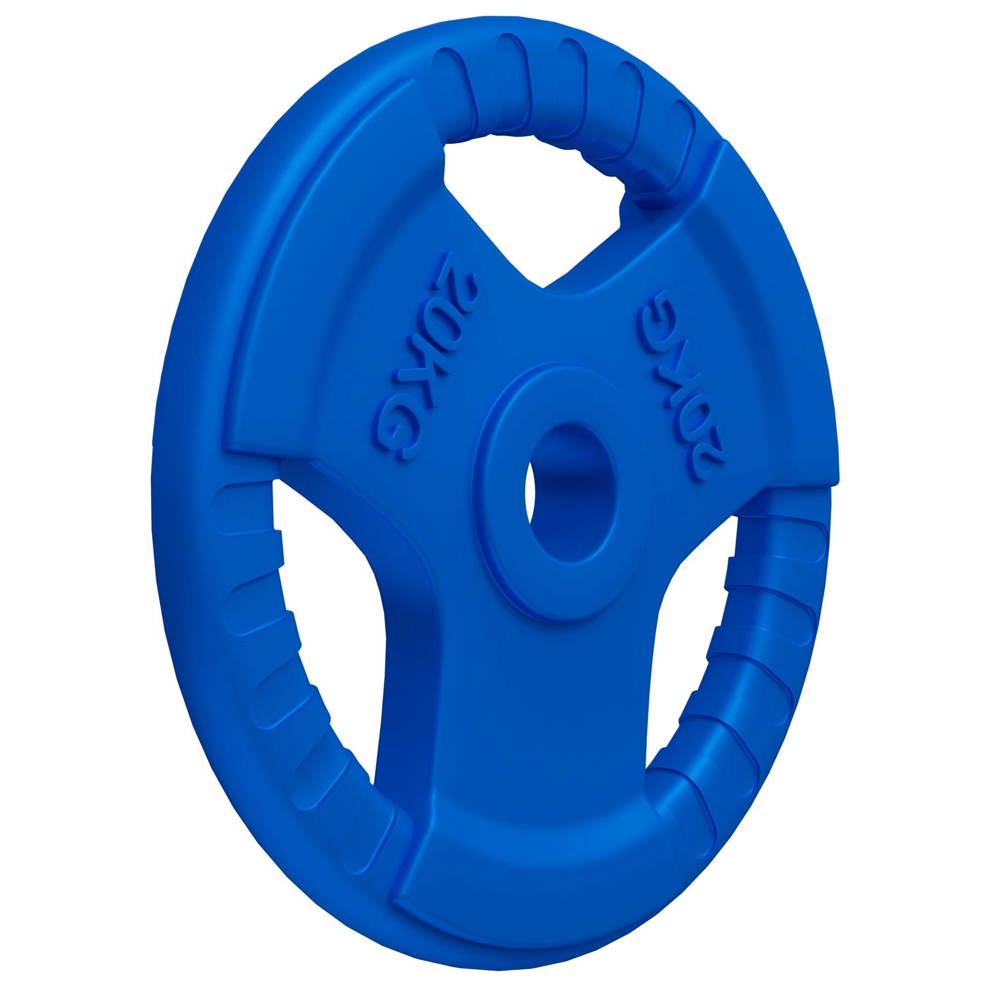 GORILLA SPORTS Hantelscheibe Hantelscheibe 50/51mm Olympia Gummi Gripper 1,25-25 KG, 20 kg