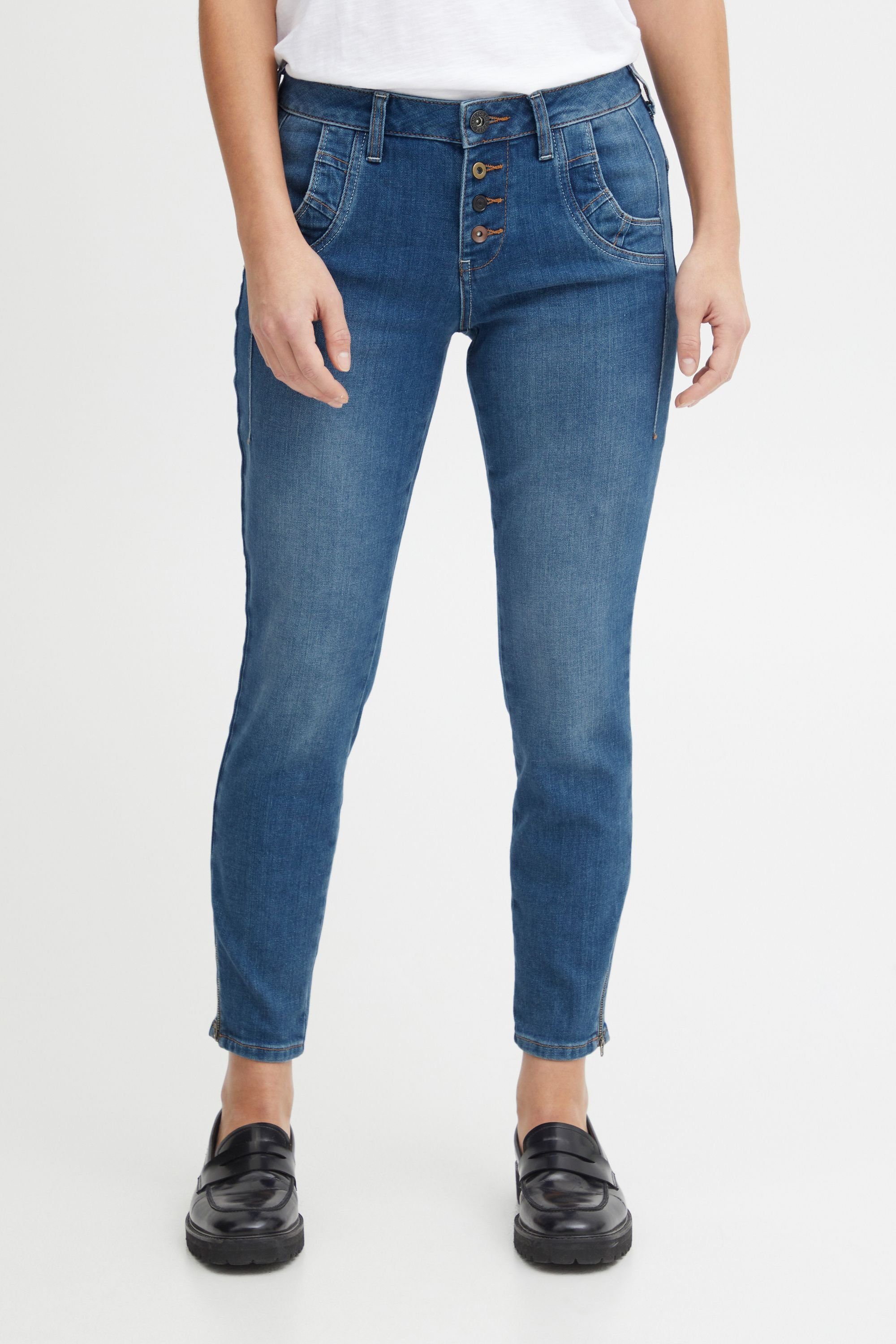 Pulz Jeans Skinny-fit-Jeans PZMALVINA Loose Jeans Skinny Leg - 50207420 Medium blue denim (200005)