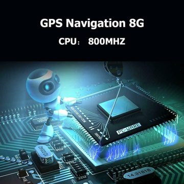 GABITECH 9" GPS Navigationsgerät Für LKW, PKW, WOMO. lebenslange Kartenupdate LKW-Navigationsgerät (Europa)