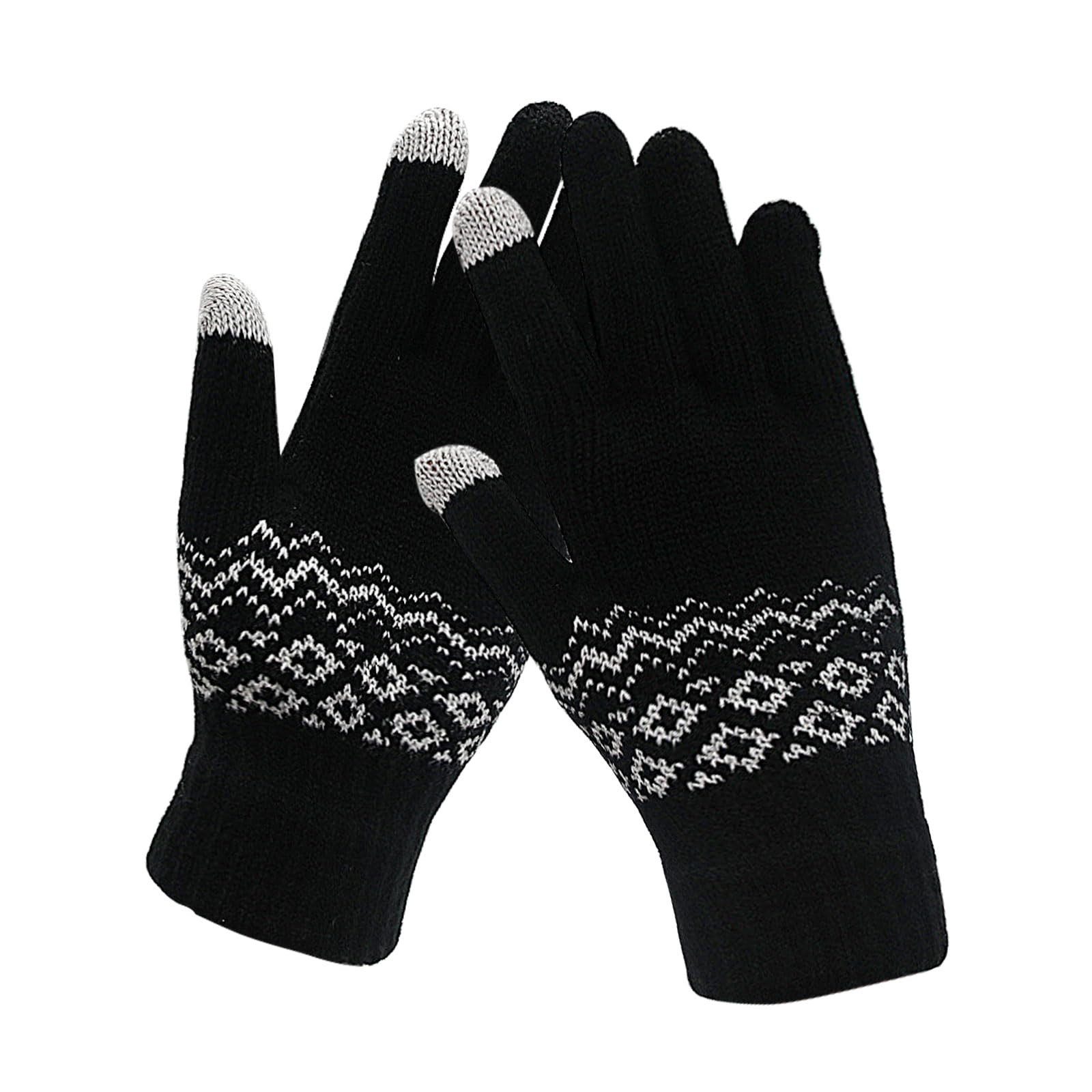 Coonoor Strickhandschuhe Перчатки Winterhandschuhe Damen Herren Winter Warm Thermohandschuhe (2-St) 2 Paar MEHRWEG