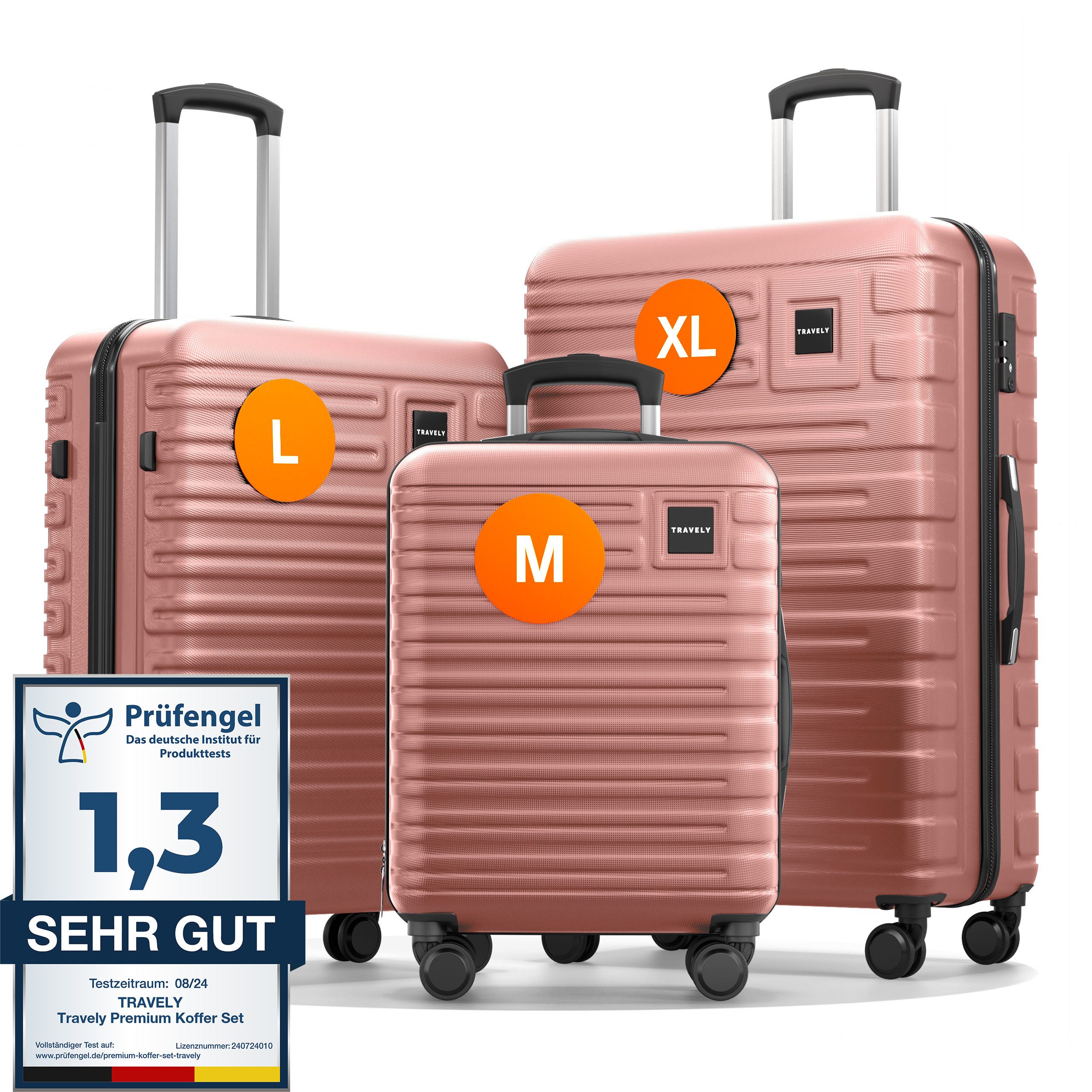 Travely Handgepäck-Trolley Polycarbonat Koffer - Reisekoffer, günstig online kaufen