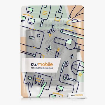 kwmobile E-Reader-Hülle Schutzhülle für Tolino Vision 6, Handschlaufe - Cover Pusteblume Love Design