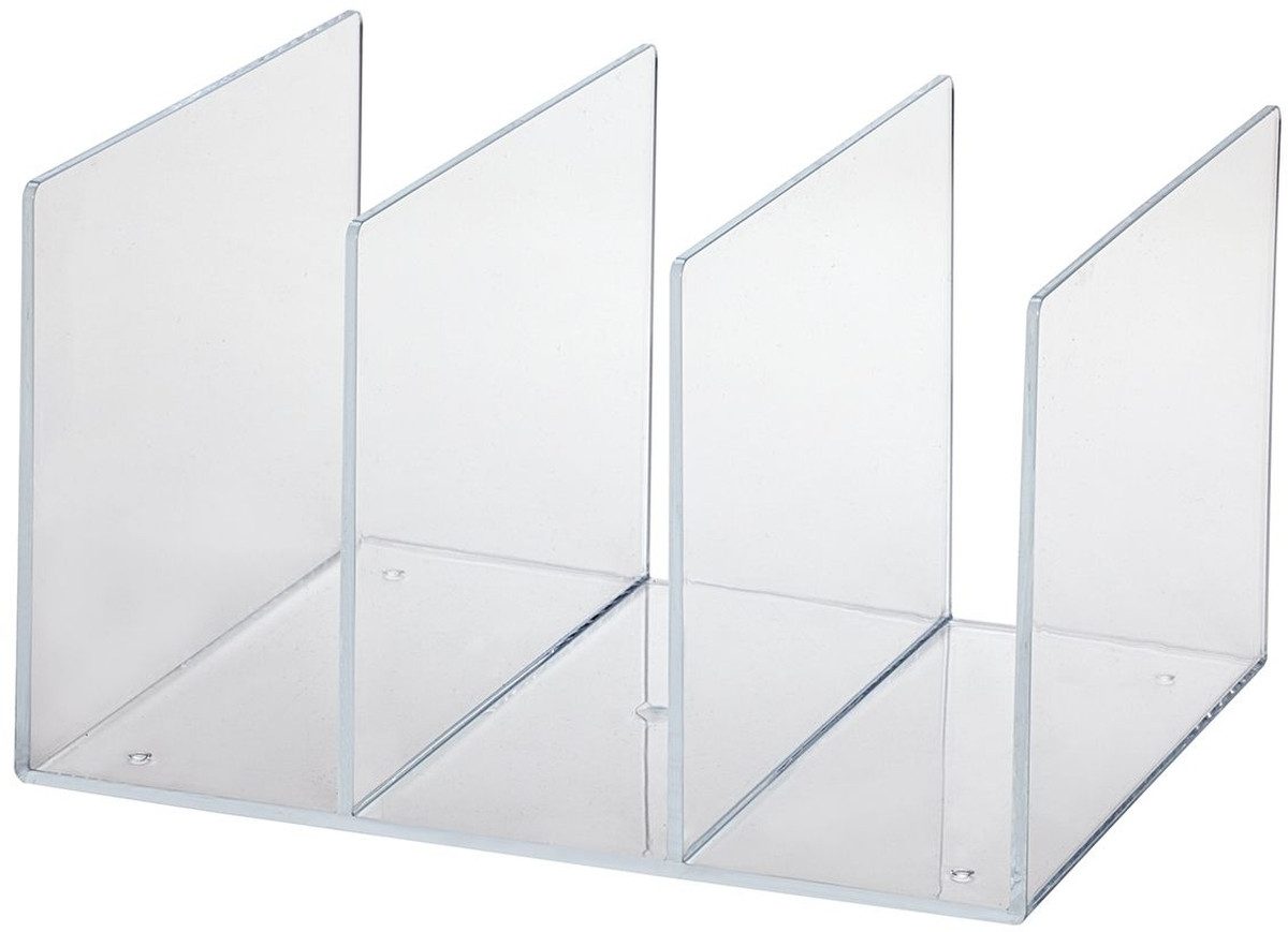 MAUL Stehsammler Katalogsammler Acryl 3 Fächer transparent (6 Stück)
