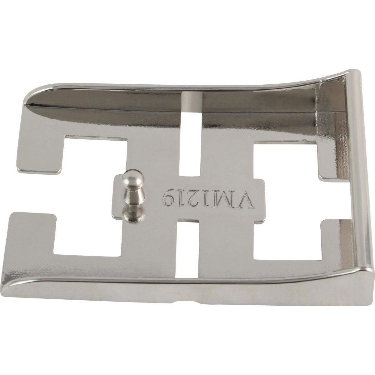 b Buckle Wechselschließe 4,0 cm - Silber Caserta Gürtelschnalle BELTINGER glänzend 40mm Gürtelschließe Gürtel -