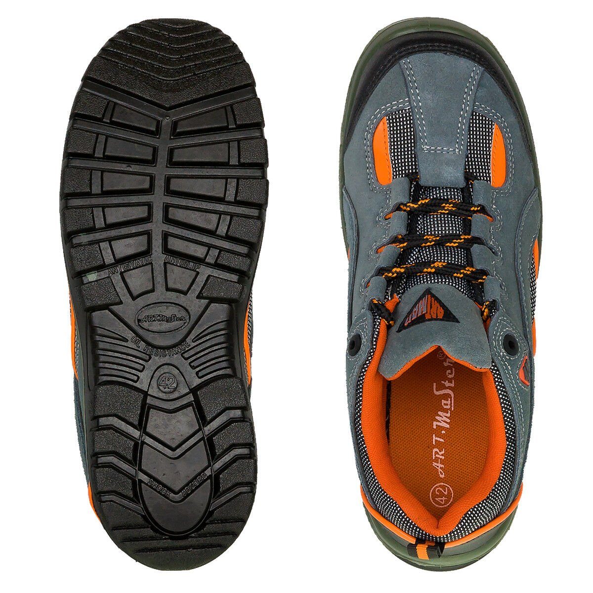 Artmas Arbeitsschuhe Sicherheitsschuhe Stahlkappe Halbschuhe Sportliche Arbeitsschuh – Bild 3 von 5