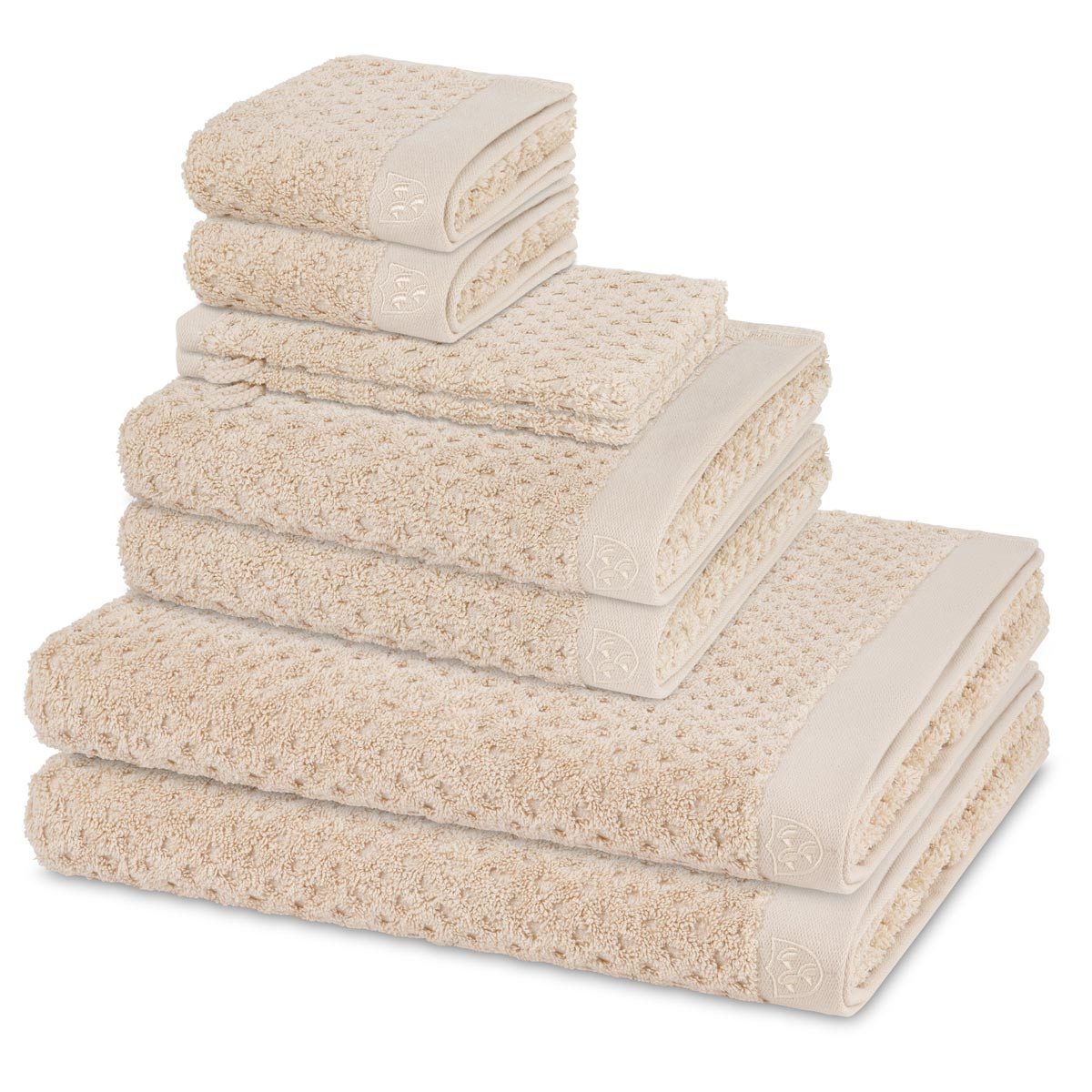 ROSS Handtuch Set Harmony, Walkfrottee (Spar-Set, 8-St), 2 X Wasch- 2 X Gäs günstig online kaufen