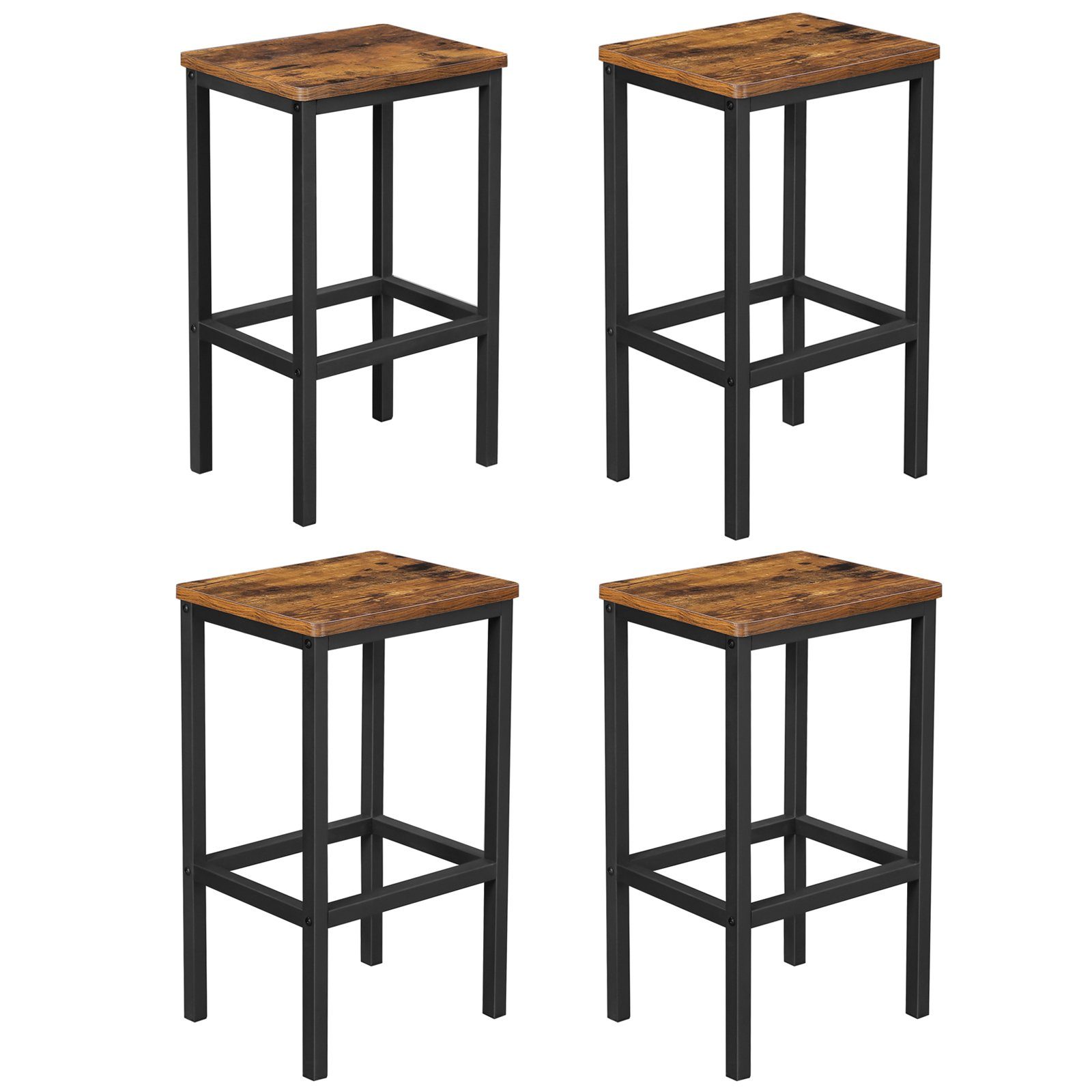 VASAGLE Barhocker Barstühle (Set, 4 St., 4er), bis 120kg belastbar 40 x 30 günstig online kaufen