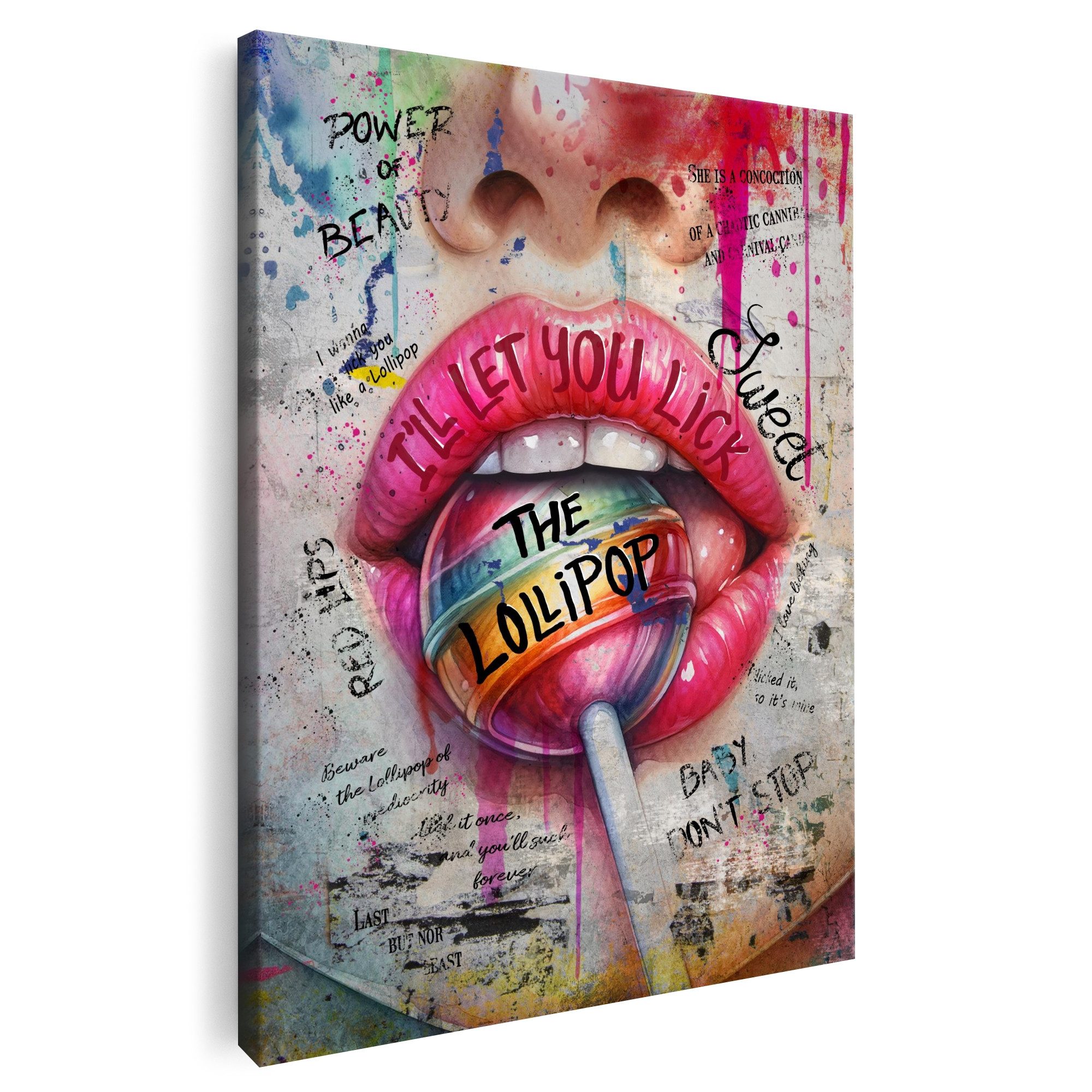 Artmazing Leinwandbild The Lollipop, The Lollipop, gesp. auf FSC Echtholz-Keilrahmen, in versch. Größen