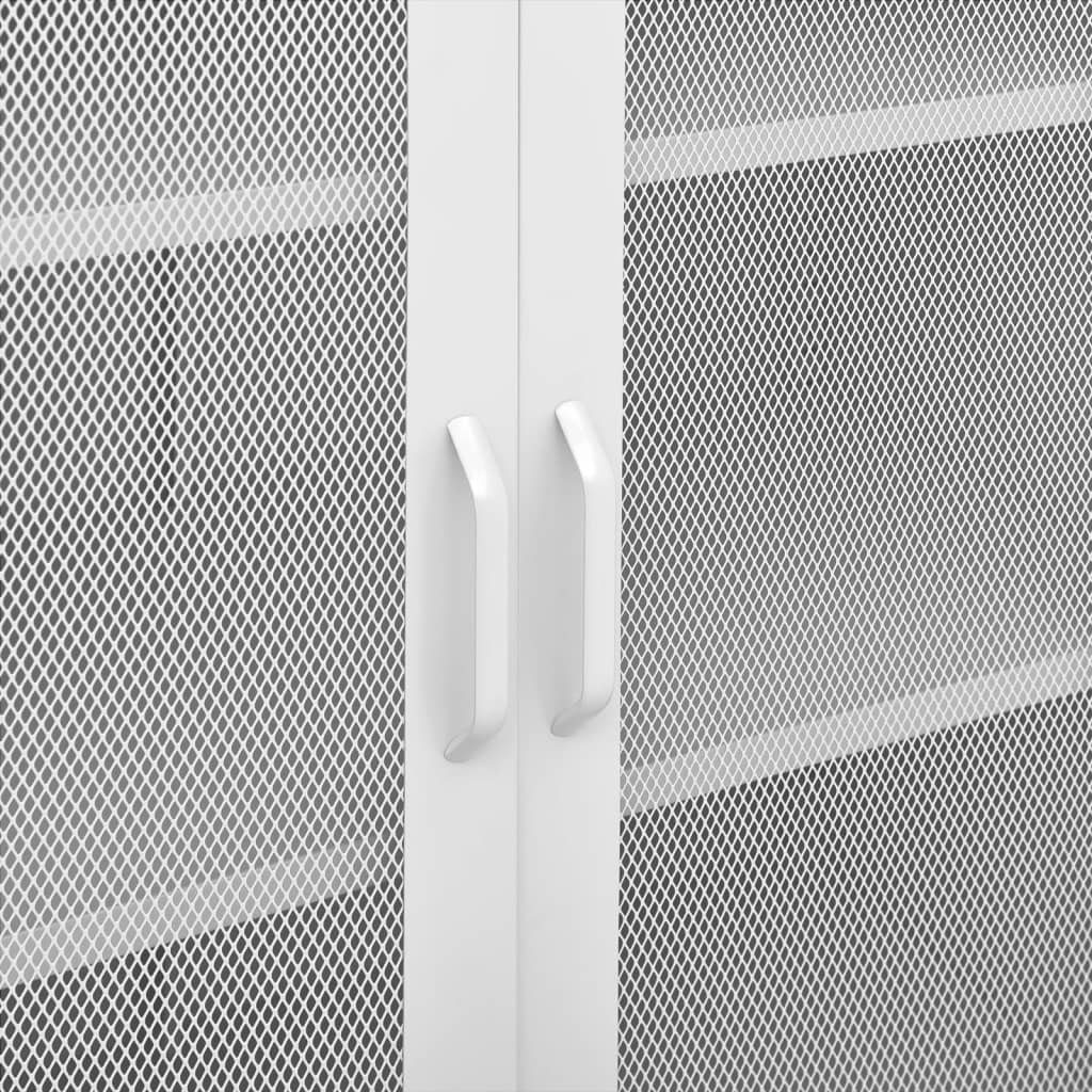 Stahl vidaXL Lagerschrank 80x35x101,5 (1-St) Fächerschrank cm Weiß