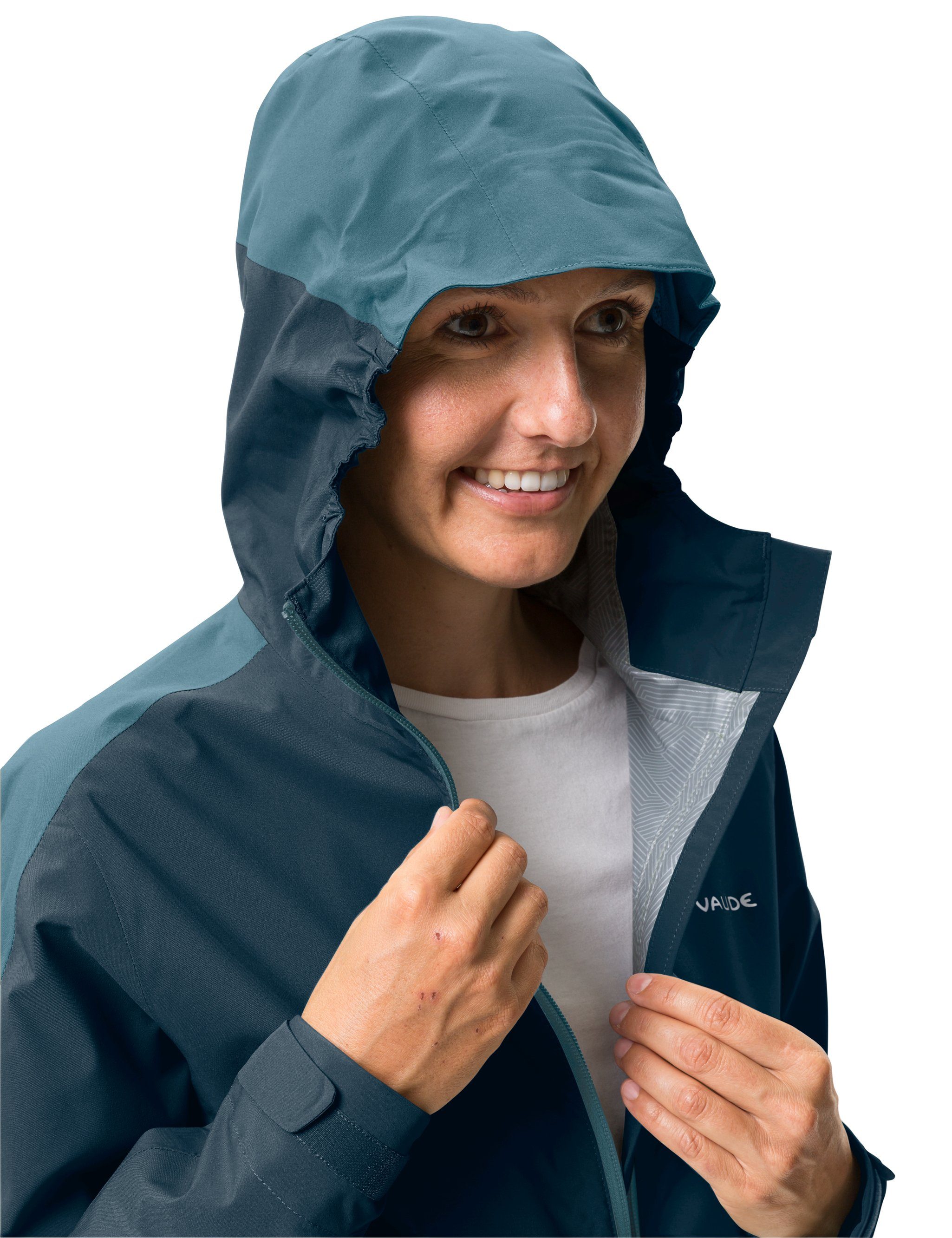 uni sea Jacket Women's II dark (1-St) Moab Klimaneutral kompensiert Outdoorjacke Rain VAUDE