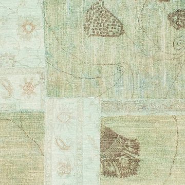 Teppich Patchwork - 292 x 190 cm - mehrfarbig, morgenland, rechteckig, Höhe: 7 mm, Wohnzimmer, Handgeknüpft, Einzelstück mit Zertifikat