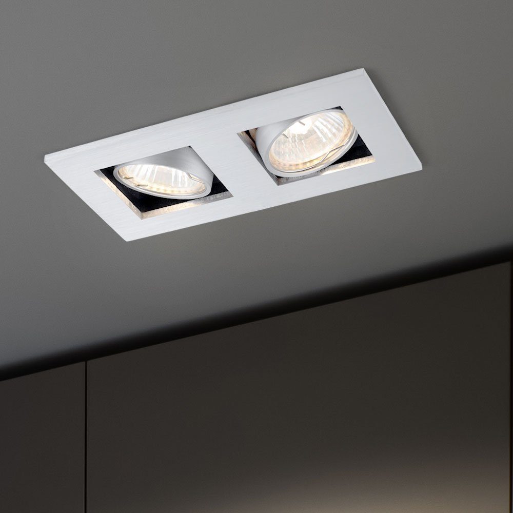 Nordlux Einbauleuchte, Leuchtmittel nicht inklusive, Deckenleuchte Einbauleuchte Deckenlampe schwenkbar weiß