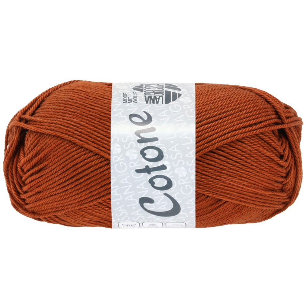 LANA GROSSA COTONE Häkelwolle, 125 m (vielseitiges Baumwoll-Basicgarn), 50 g