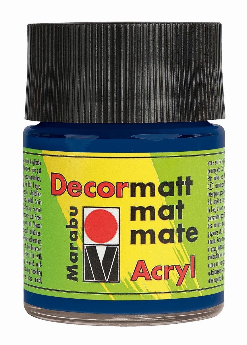 Marabu Kugelschreiber Decormatt Acryl - Dunkelblau 053, 50 ml