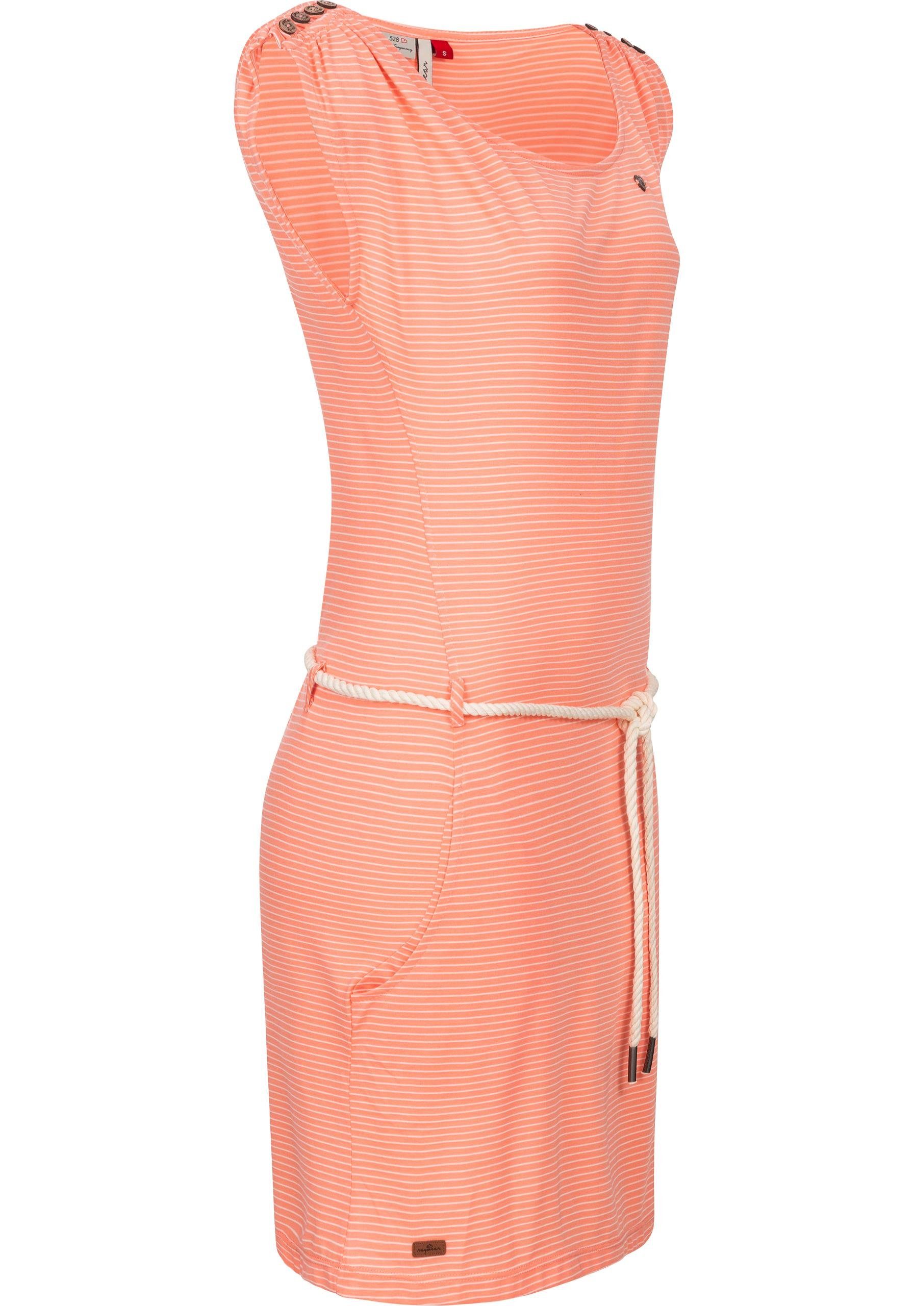 Ragwear Shirtkleid Chego Stripes Intl. stylisches Sommerkleid mit Streifen-Muster