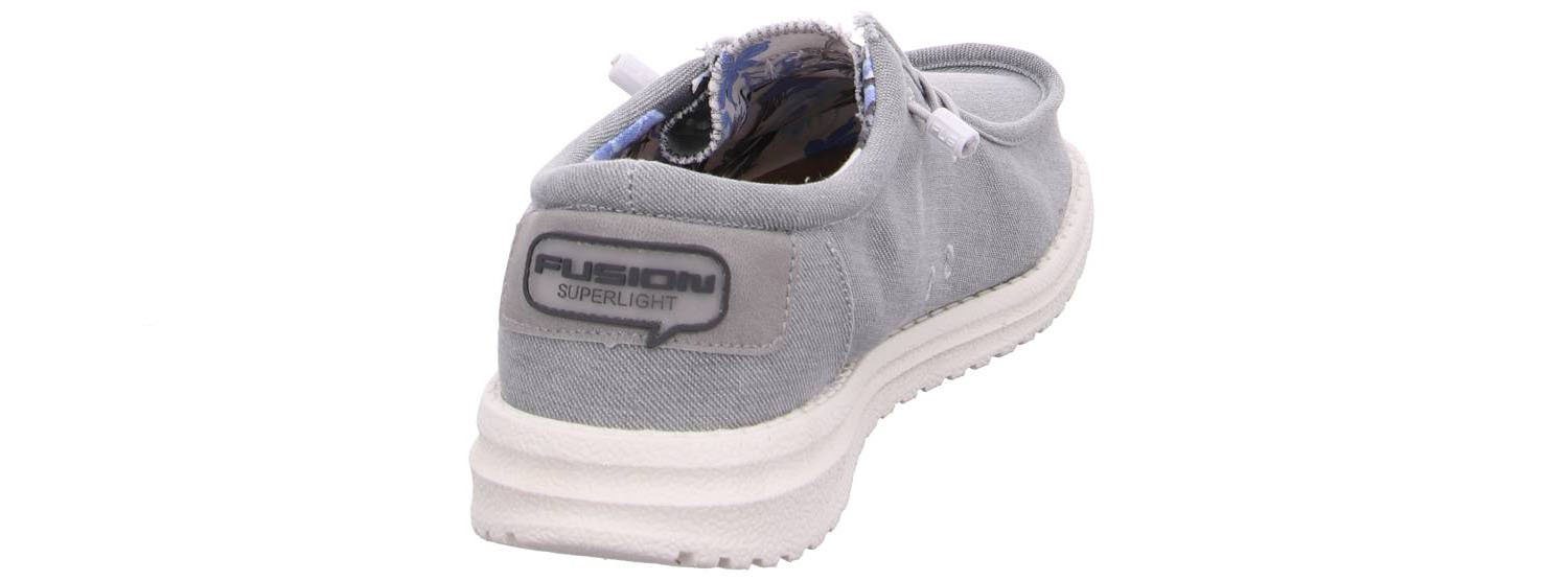 Fusion Fusion Jack Lt Grey Washed Canvas Slipper
