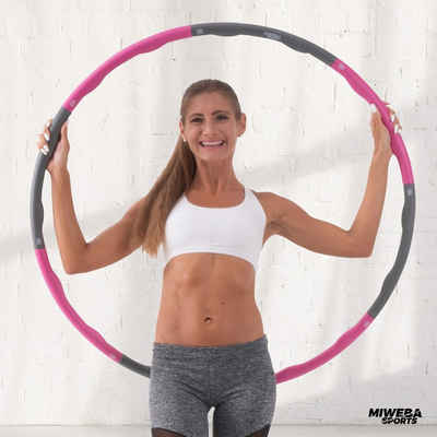 Miweba Sports Hula-Hoop-Reifen »Fitness Hula-Hoop-Reifen 1,2 kg«, 8-teilig - Bauchtrainer - Hula Hoop Reifen zur Gewichtsreduktion und Massage - Fitnessgerät - Sportgeräte für zuhause