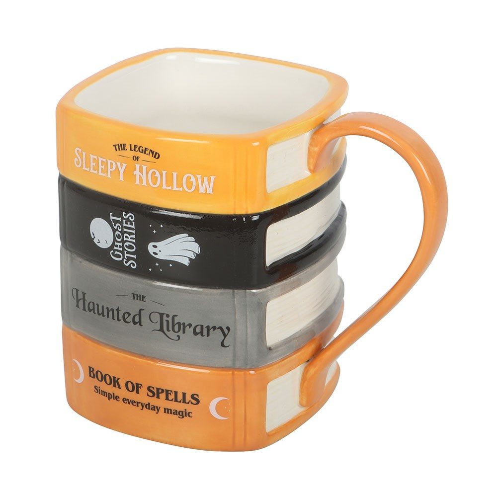 Something Different Tasse The Haunted Library 3D Tasse – Gestapelte Bücher Halloween Mug