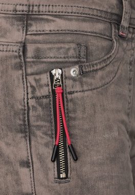 Cecil Slim-fit-Jeans Damenjeans Style Toronto Mit modischer Waschung, Tasche seitlich mit Zipper