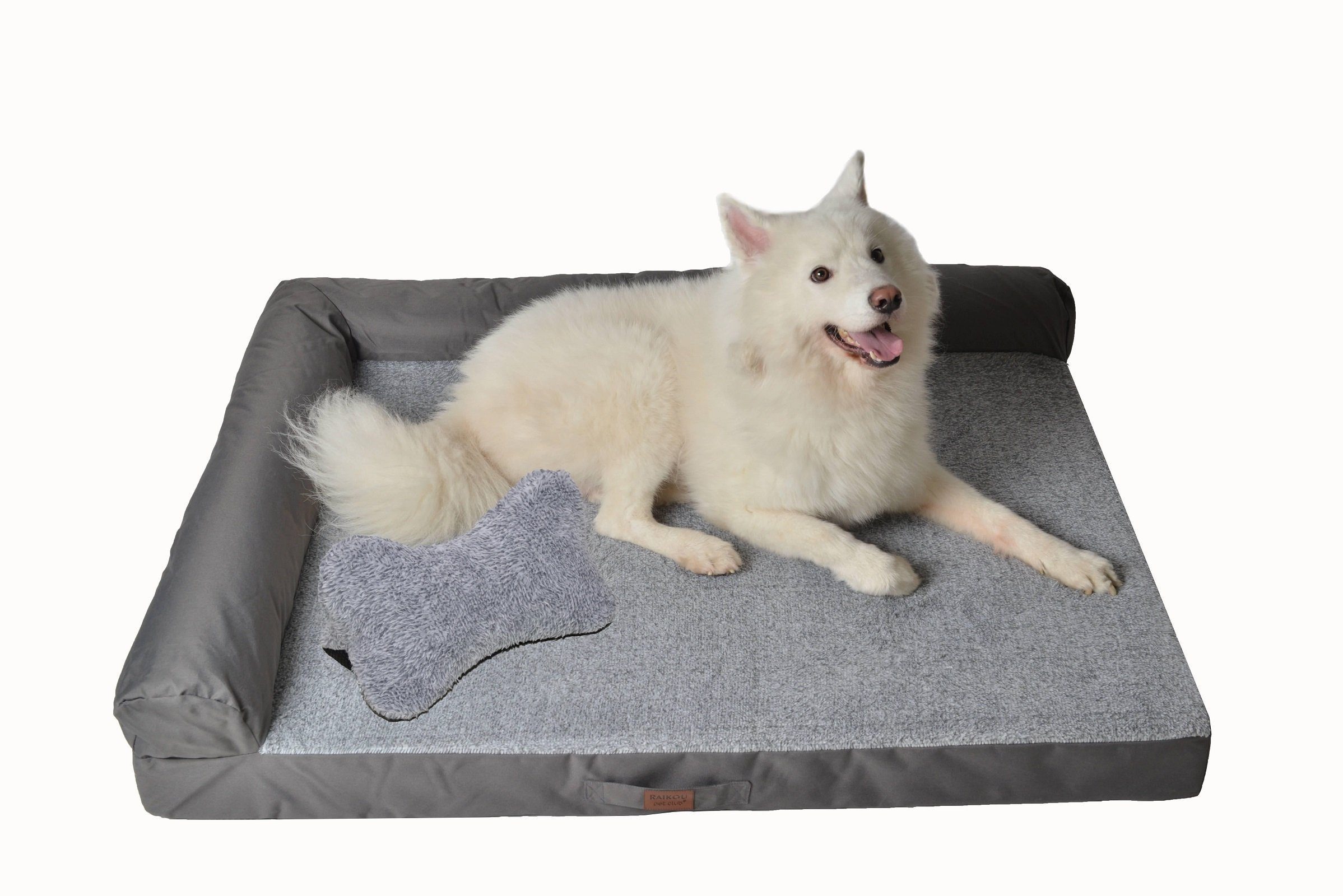 M-Diamant Tierbett Hundebett Waschbares orthopädisches Haustierbett Hunde Katzen, Plüsch, Rutschfest & atmungsaktiv – Bild 3 von 5