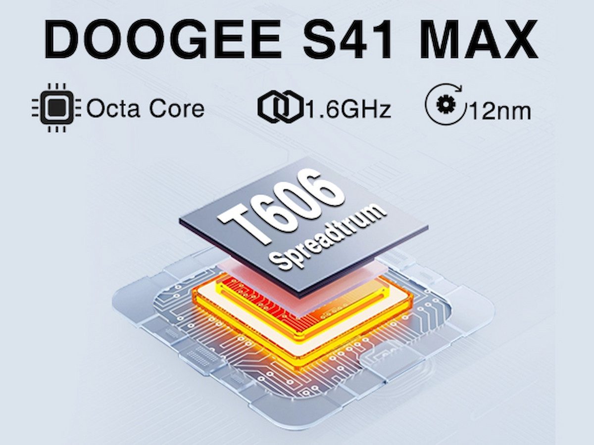 DOOGEE S41 Max 5.5 Zoll HD+ Display,6300mAh, 13MP+8MP Smartphone (5.5 Zoll, 256 GB Speicherplatz, 13 MP Kamera, IP68/IP69K Wasserdicht, Face ID/OTG/NFC/GPS/BT5.0)