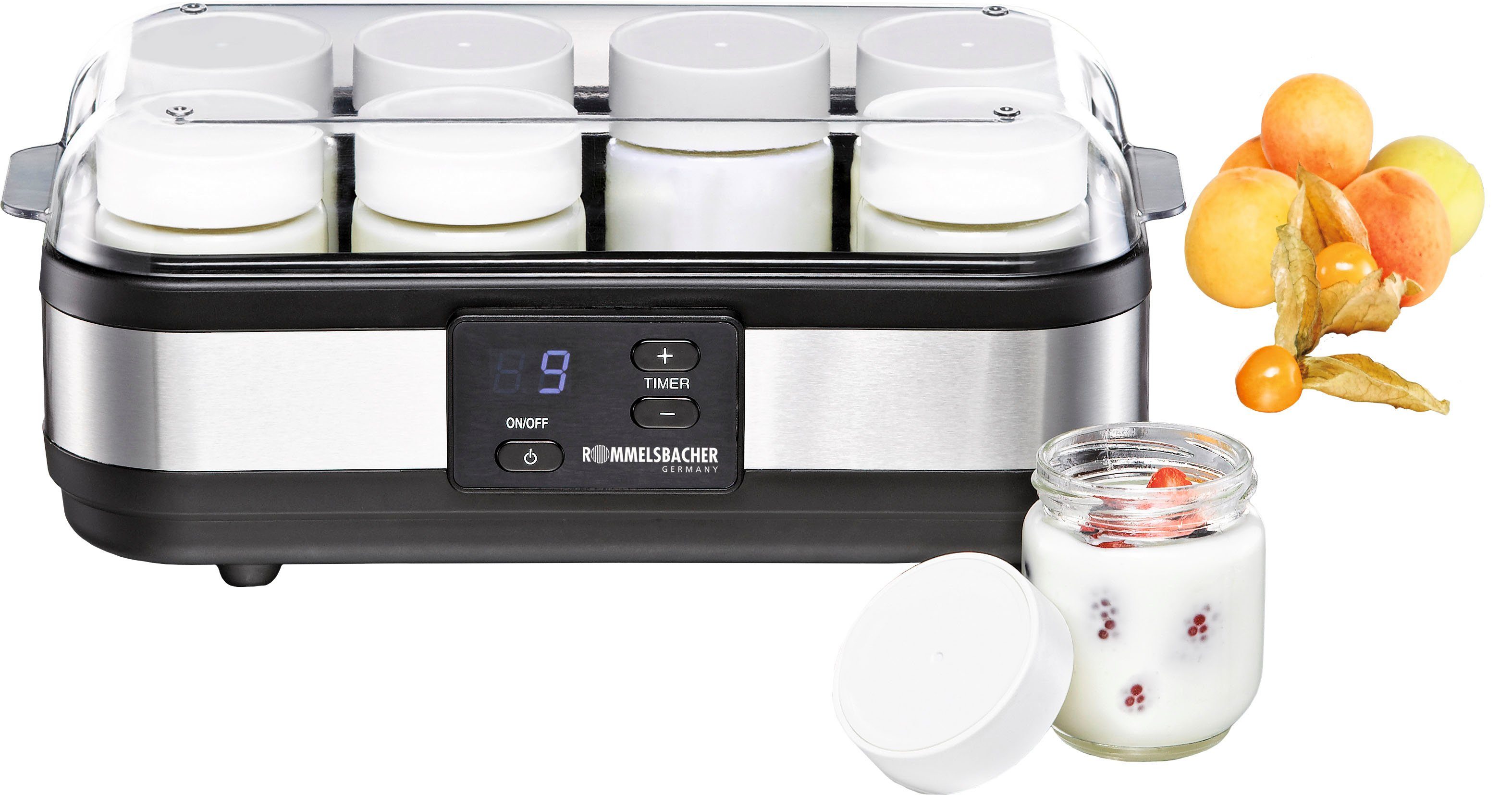 Rommelsbacher Йогуртници JG 40, 8 Portionsbehälter, je 150 ml