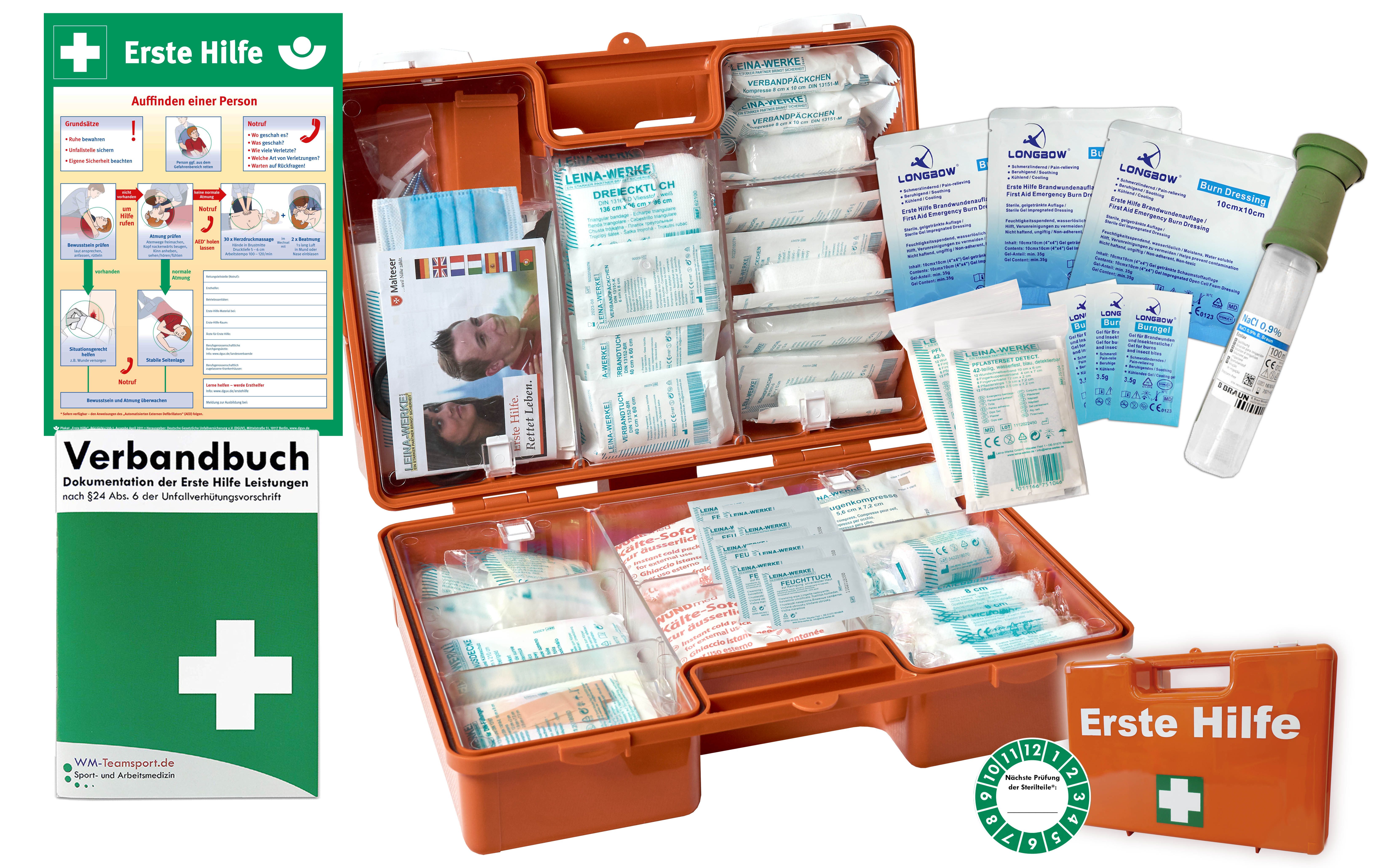 WM-Teamsport Erste-Hilfe-Koffer Erste-Hilfe-Koffer GASTRO "PRO+" für Betriebe nach aktueller DIN 13169