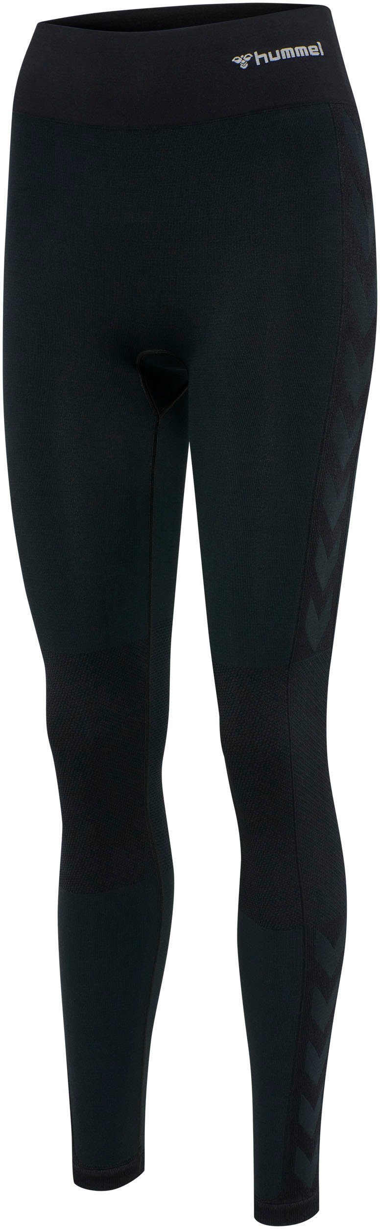 hummel Leggings HMLCLEA SEAMLESS MID WAIST TIGHTS dehnbarer Stoff, mit Mesh-Belüftung, feuchtigkeitsableitend