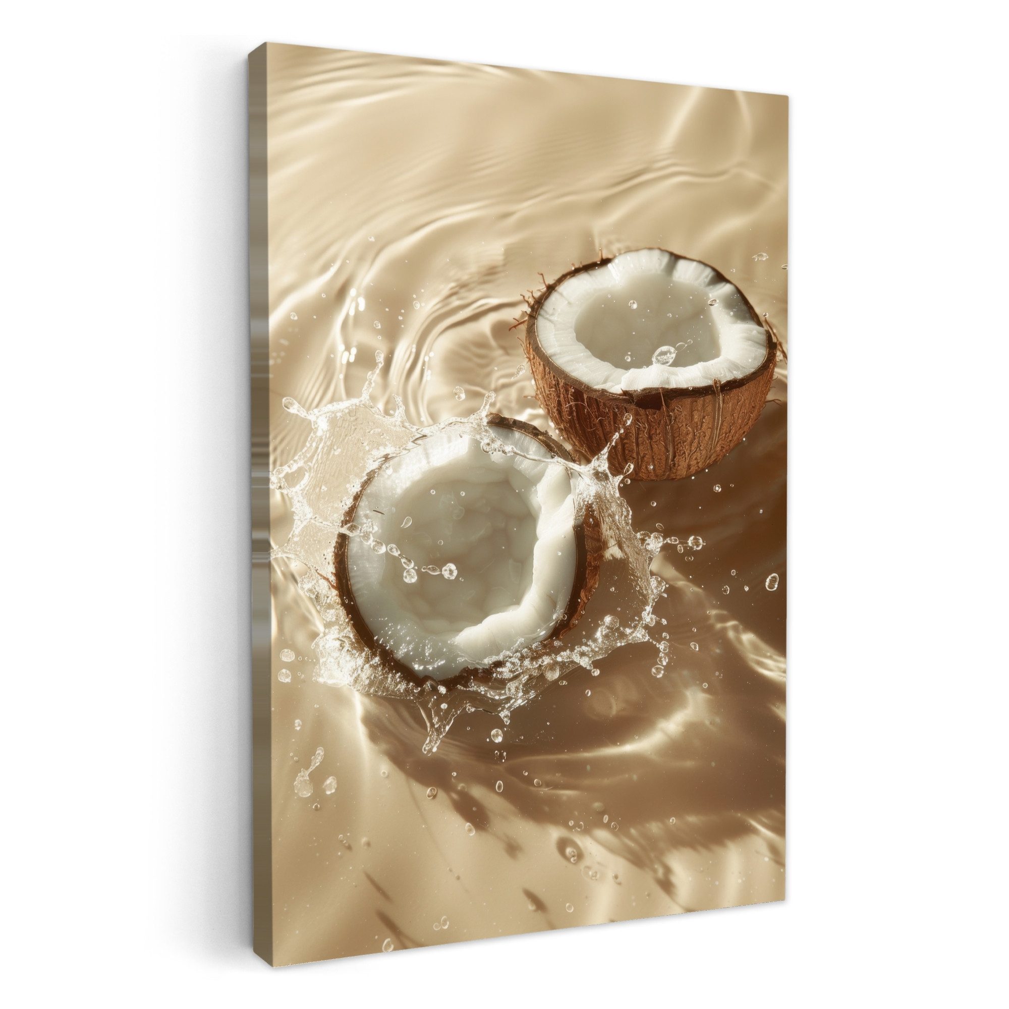 OneMillionCanvasses® Leinwandbild Kokosnuss - Wasser - günstig online kaufen