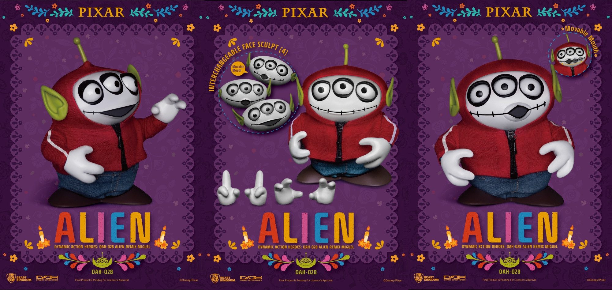 Beast Kingdom Toys Actionfigur TOY STORY DAH-028 DYNAMIC HEROES ALIEN REMIX MIGUEL ACTIONFIGUR