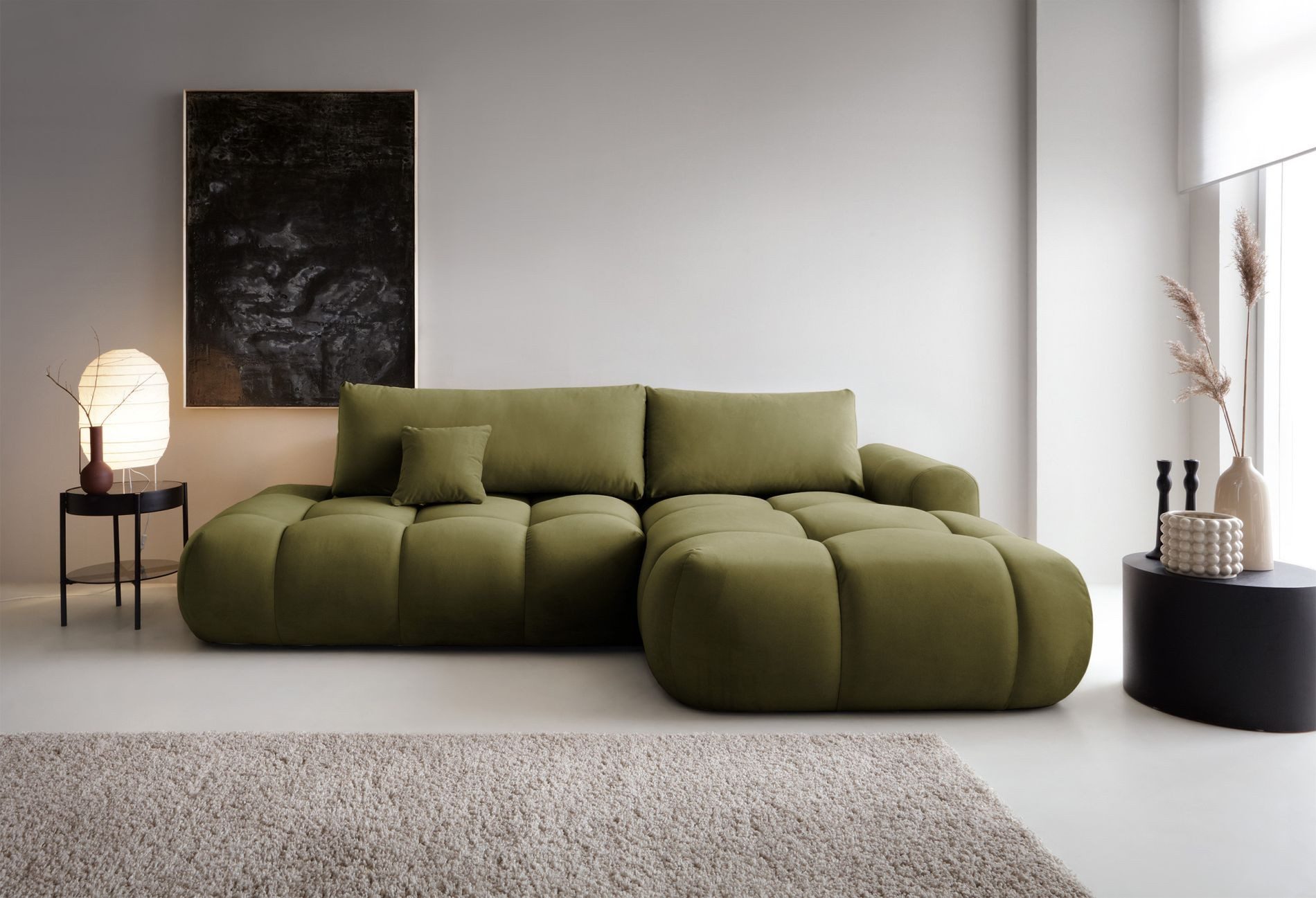 Selsey Ecksofa OMBO, mit Schlaffunktion, Stauraum, wasserfest