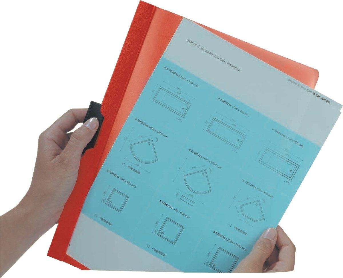 DURABLE Hefter Klemmmappe Duraclip Original 30 bis 30 Blatt A4 dunkelgrün (25 Stück)