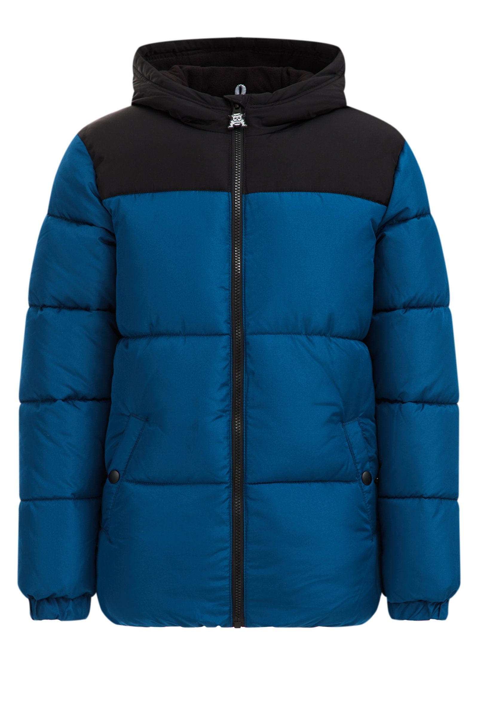 WE Fashion Winterjacke, Jungen-Steppjacke mit Colourblocking