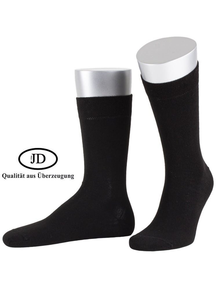 Socken Tagessocke Crew Basic Line schwarz - 1 Paar
