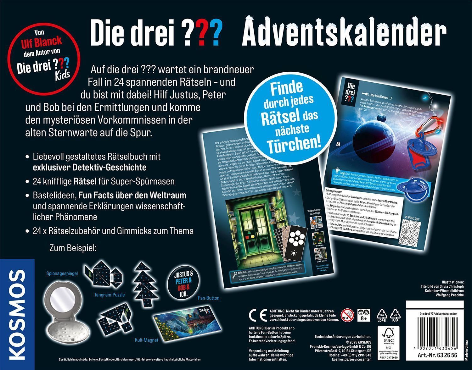 Kosmos Spielzeug-Adventskalender Adventskalender (Die drei ???, günstig online kaufen