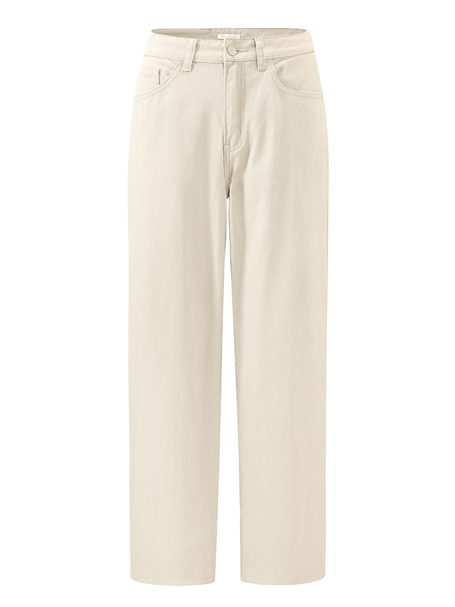 SASSYCLASSY 5-Pocket-Jeans Wide Leg Jeans mit hohem Bund für Damen günstig online kaufen