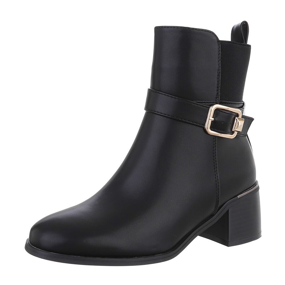Ital-Design Damen Elegant Stiefelette (87214625) Blockabsatz günstig online kaufen