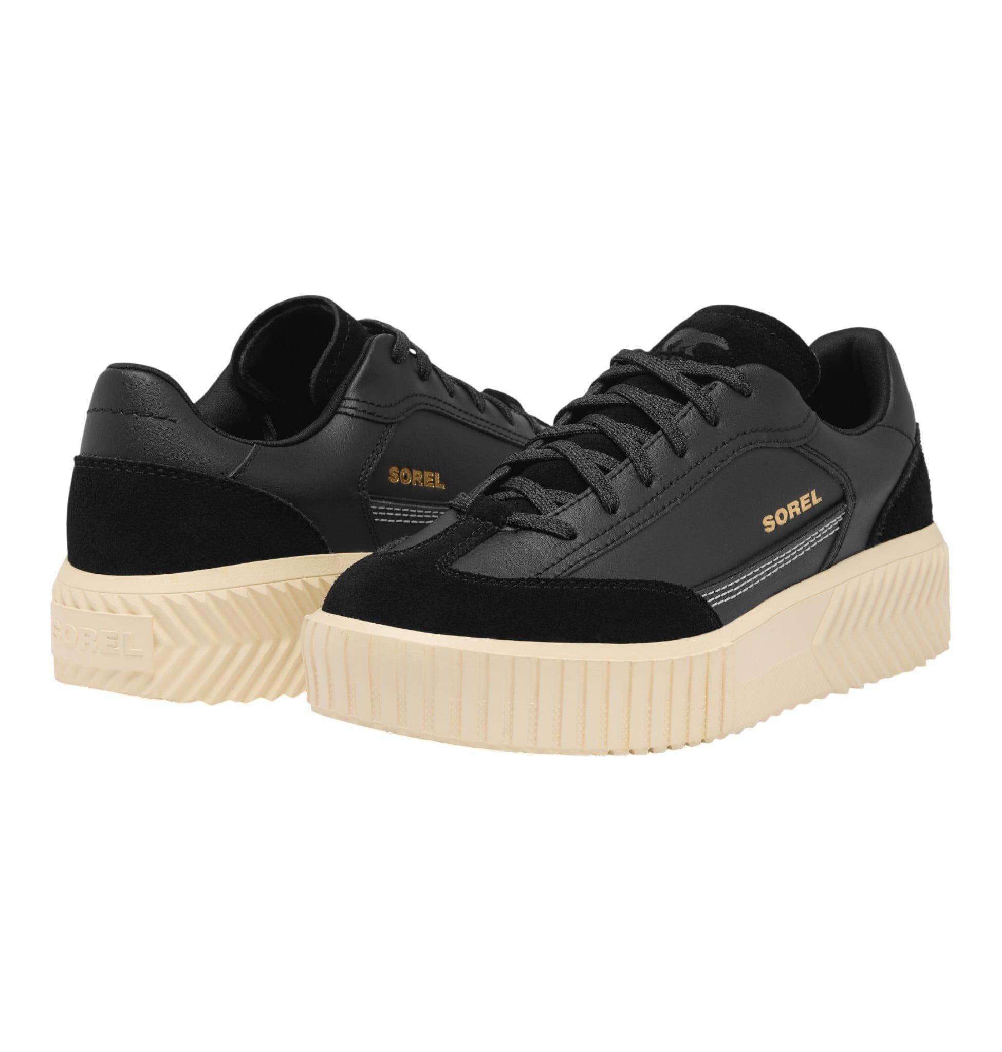 Sorel One Ave T-Toe (wasserdicht) Leder schwarz Damen Sneaker – Bild 5 von 5
